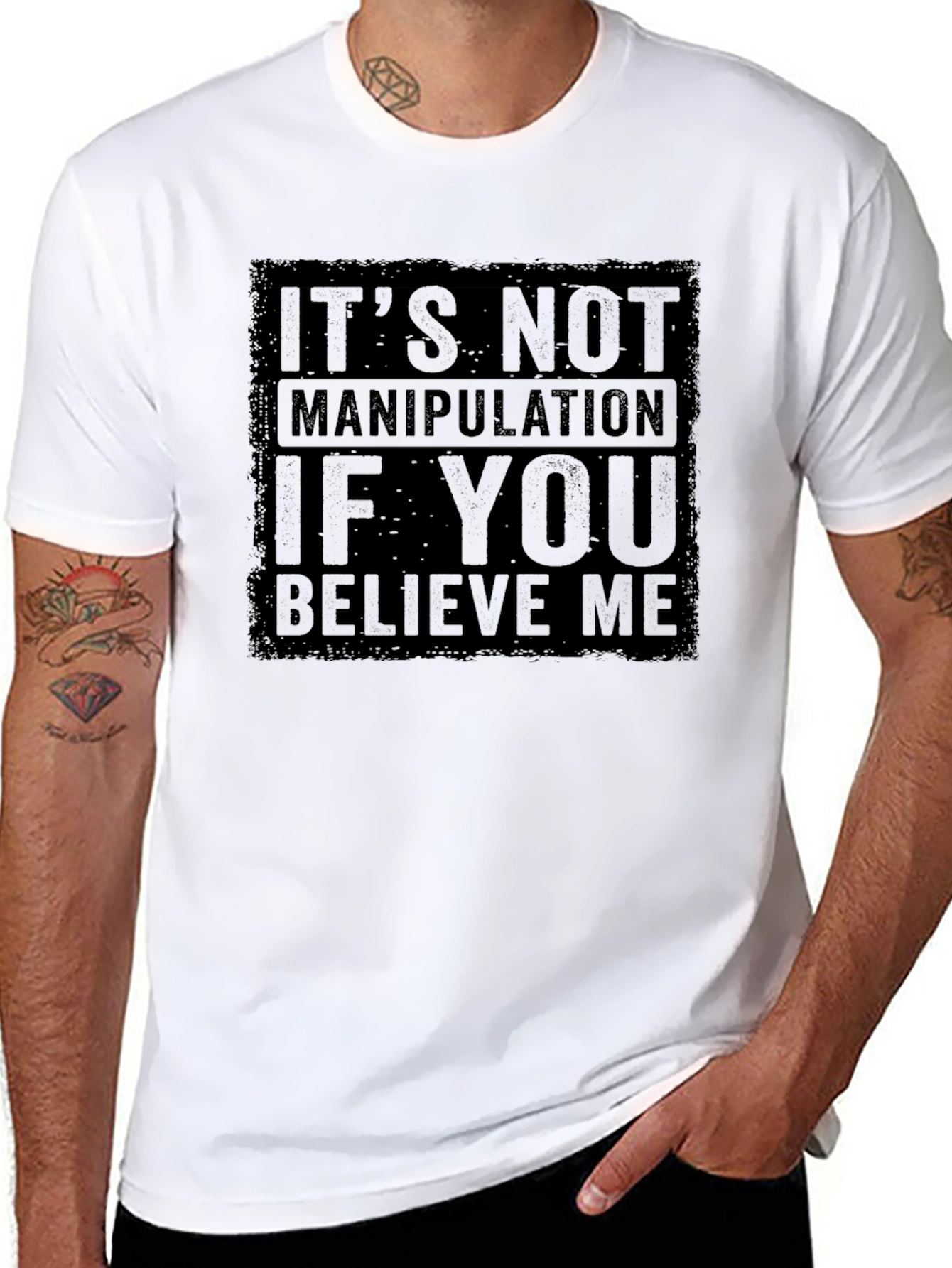 Funny Graphic Tee: Its Not Manipulation Shirt
