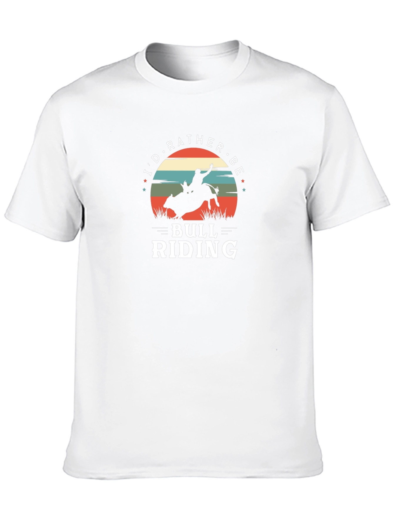 Bull Riding Graphic Tee - Cowboy Rodeo Shirt