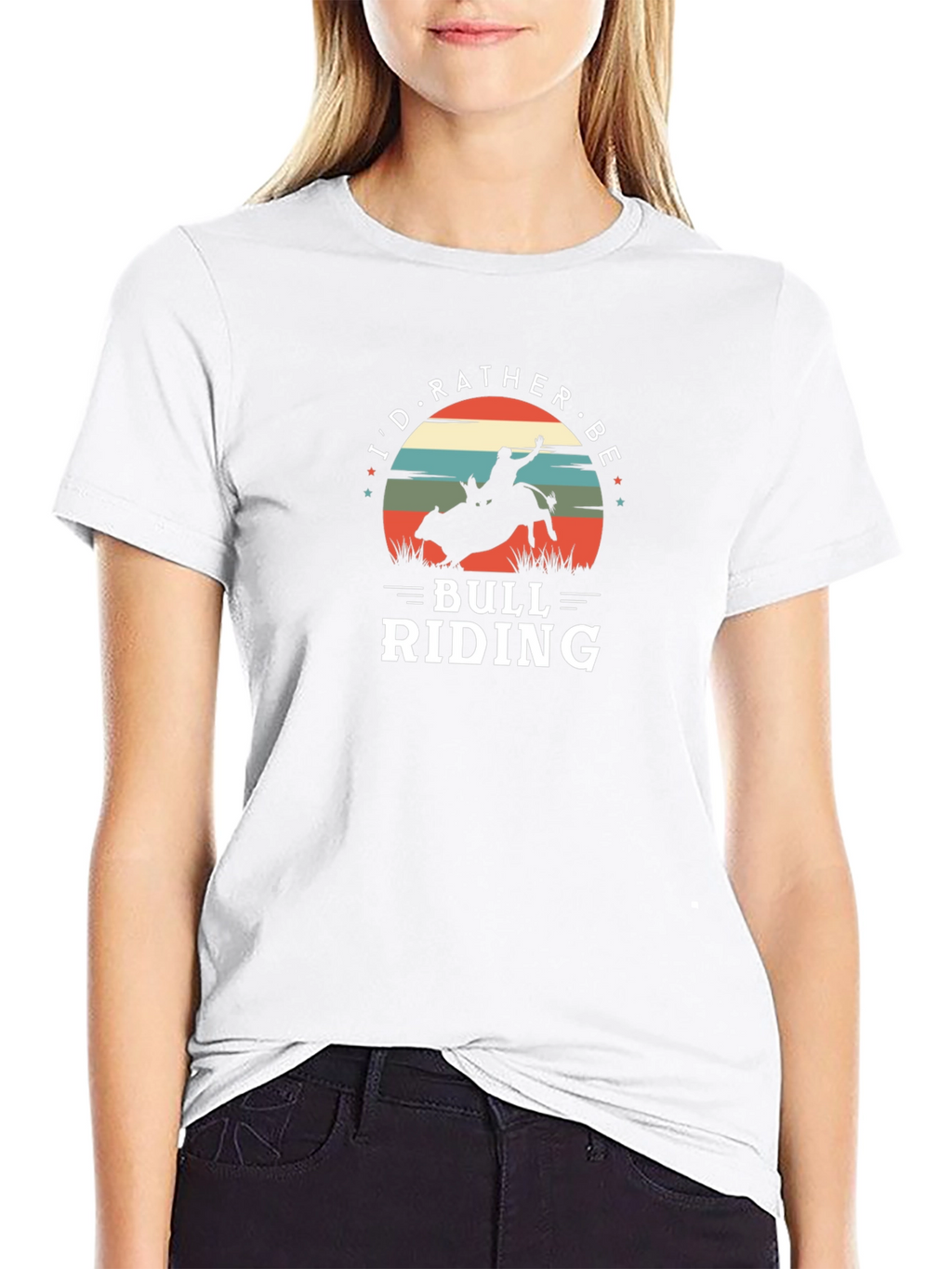 Bull Riding Graphic Tee - Cowboy Rodeo Shirt