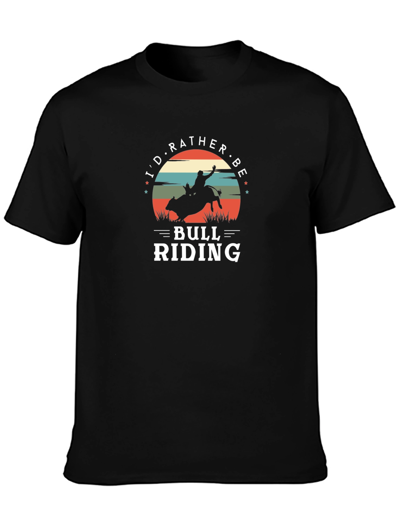 Bull Riding Graphic Tee - Cowboy Rodeo Shirt