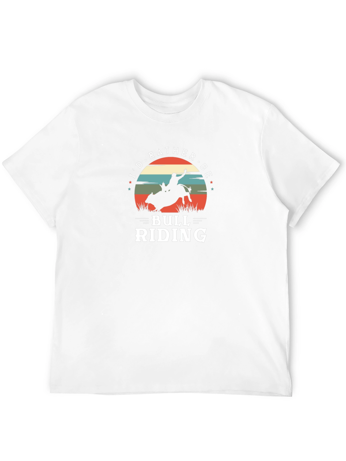 Bull Riding Graphic Tee - Cowboy Rodeo Shirt