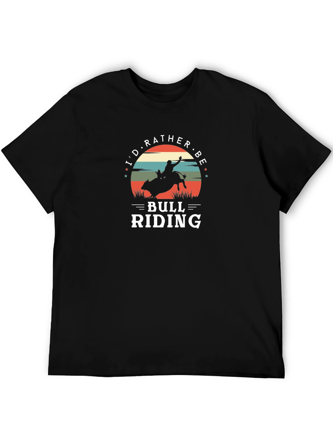 Bull Riding Graphic Tee - Cowboy Rodeo Shirt