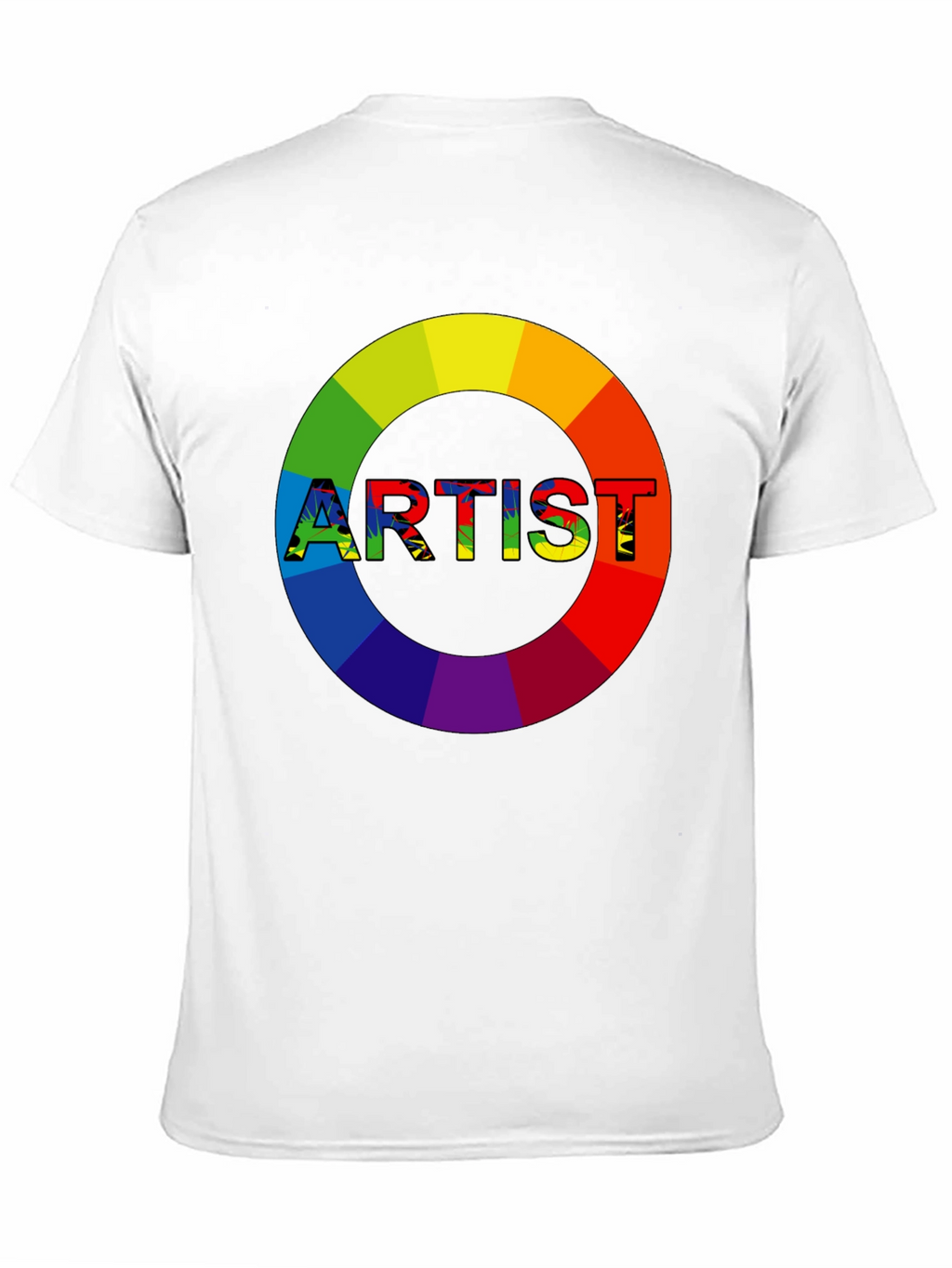 Artist Rainbow Circle Graphic Tee - Black