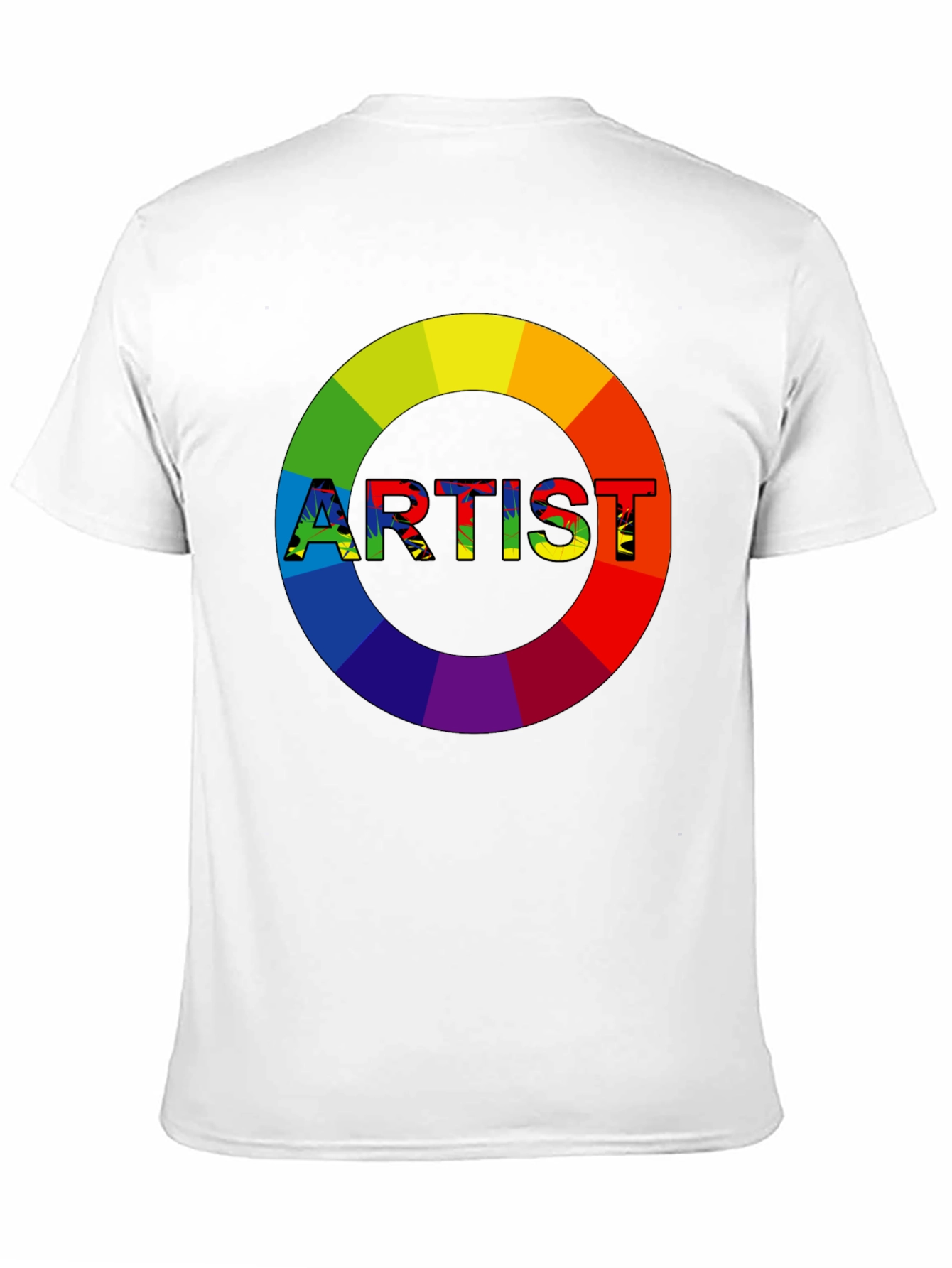 Artist Rainbow Circle Graphic Tee - Black