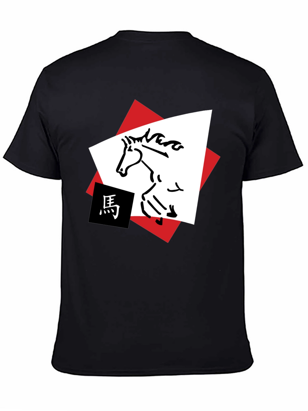 Horse Graphic Tee - Abstract Animal Design Shirt