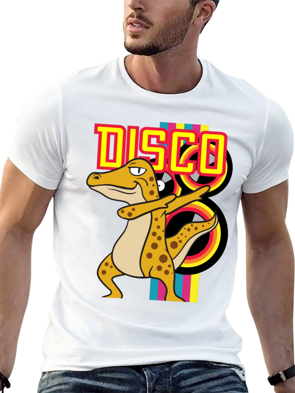 Retro Disco Lizard T-Shirt
