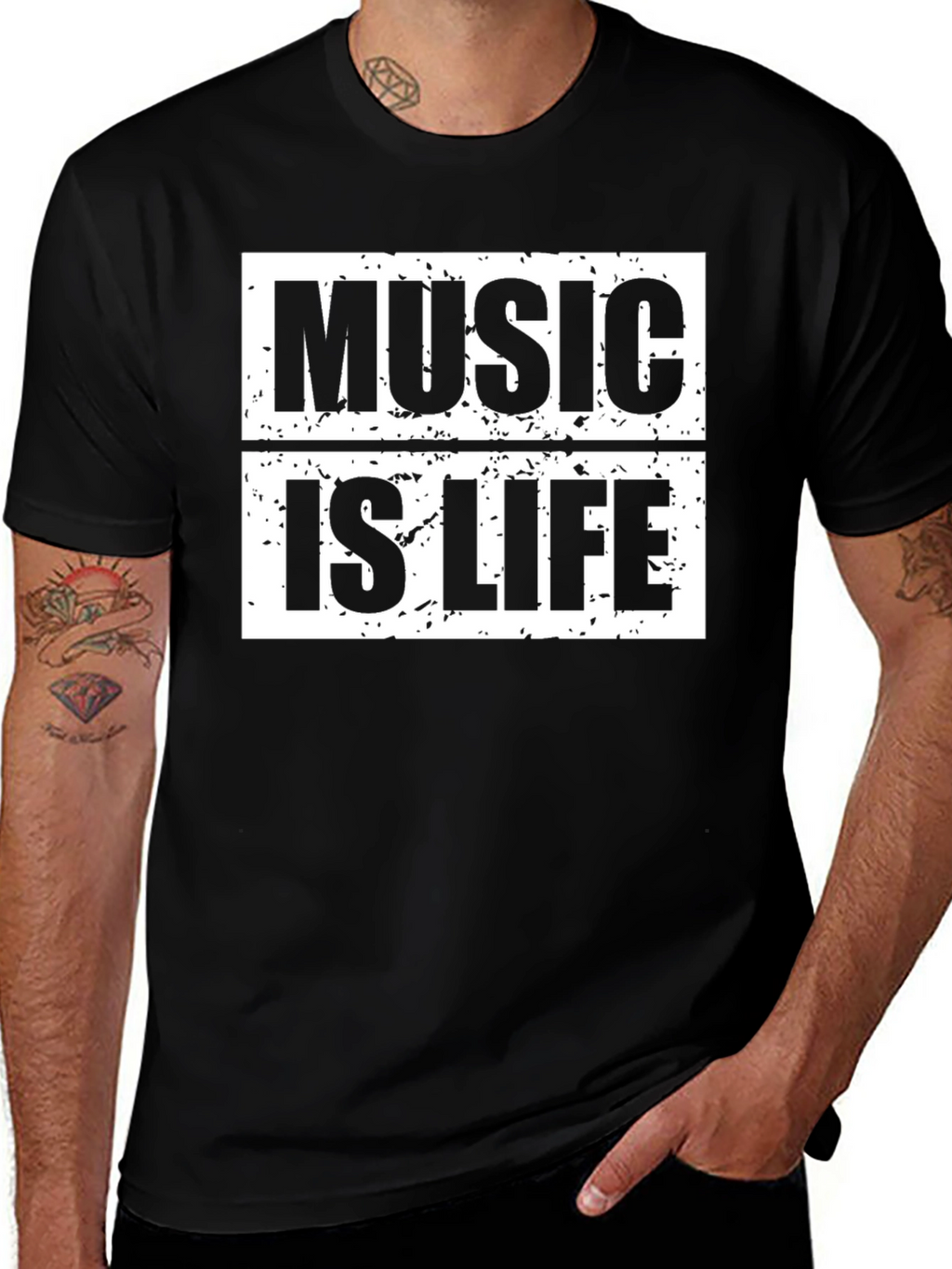 Music is Life Graphic T-Shirt