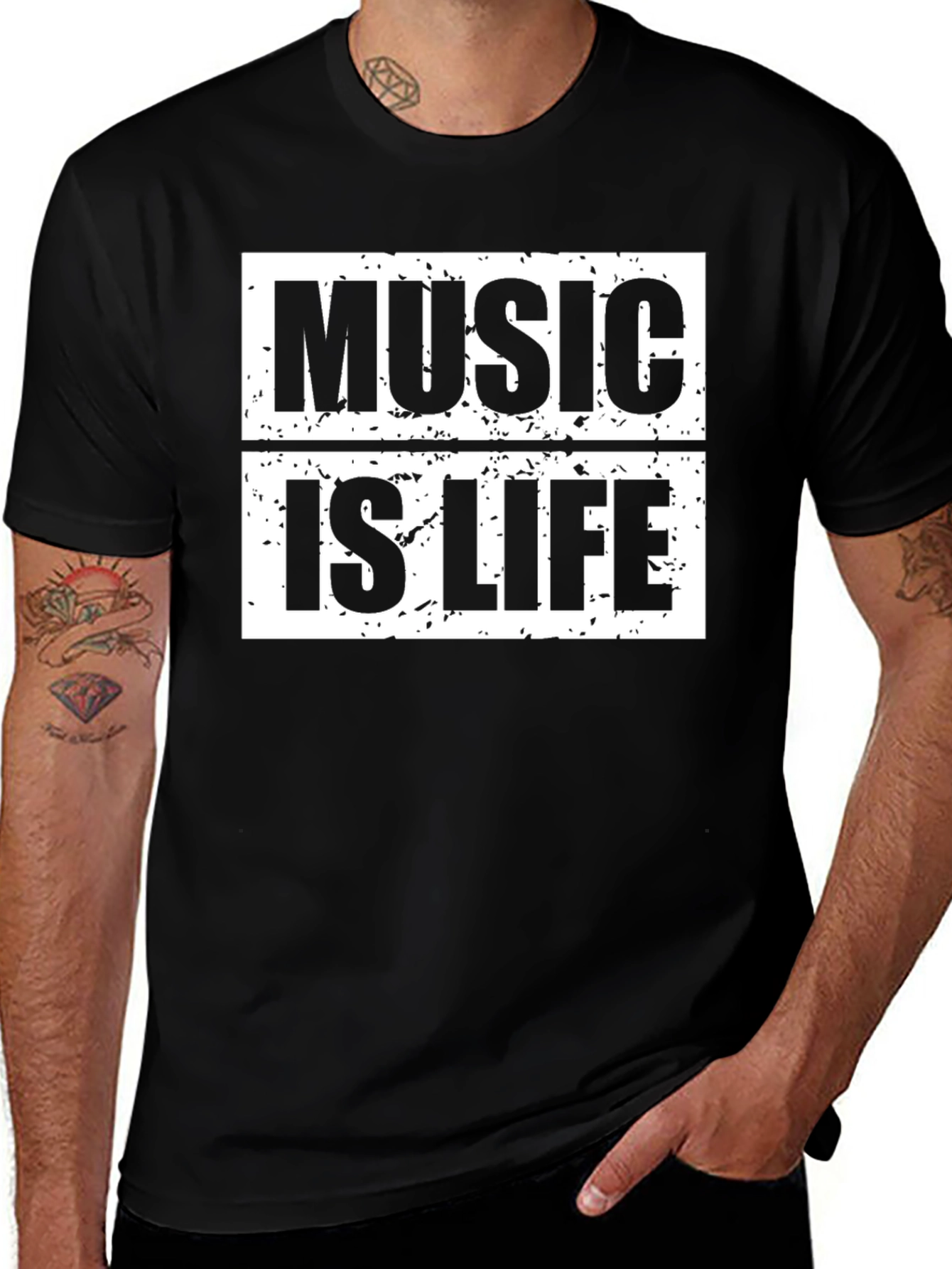 Music is Life Graphic T-Shirt