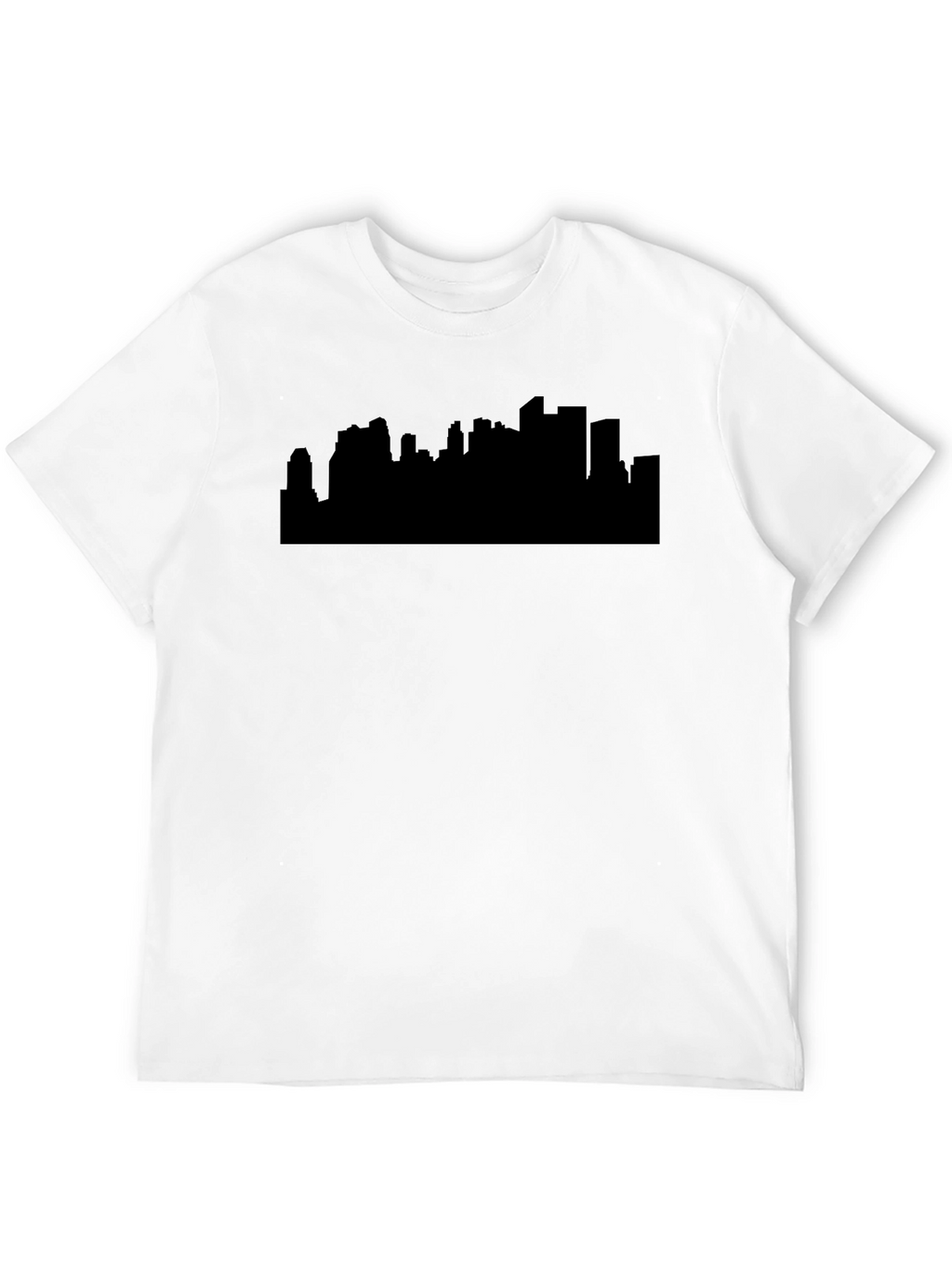Cityscape Silhouette Black T-Shirt