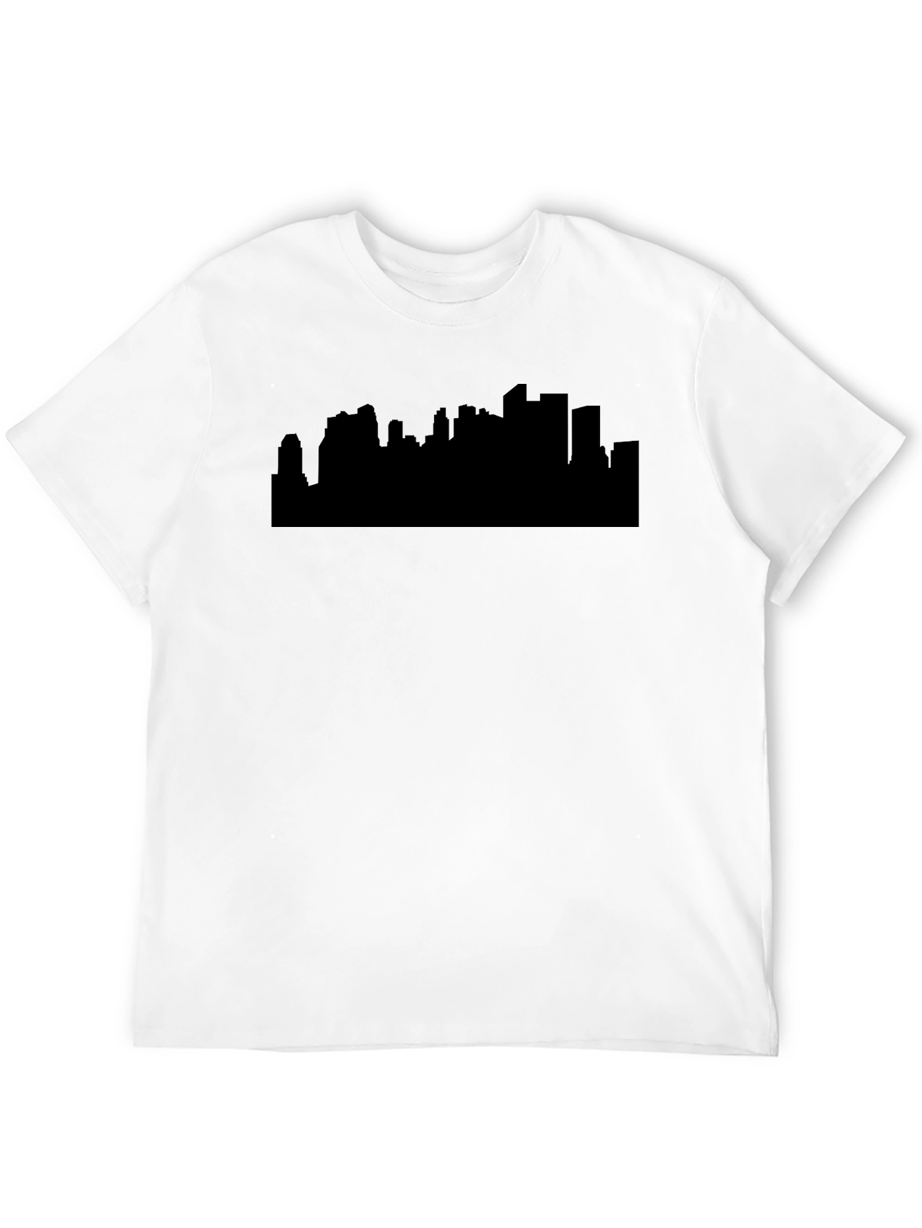 Cityscape Silhouette Black T-Shirt