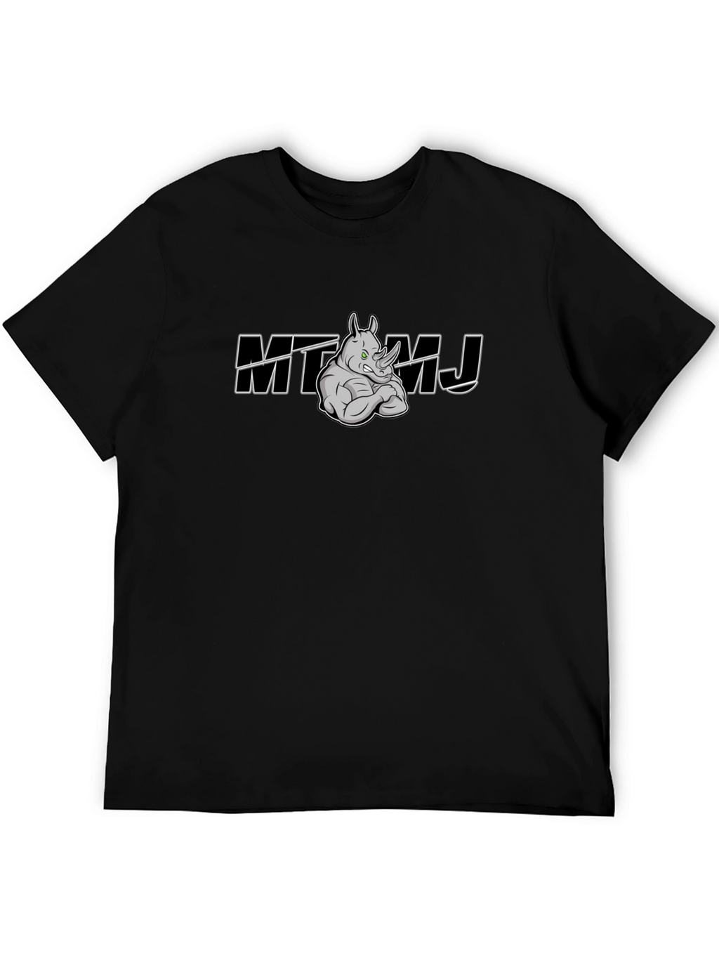 MT Rhino MJ Black Graphic T-Shirt