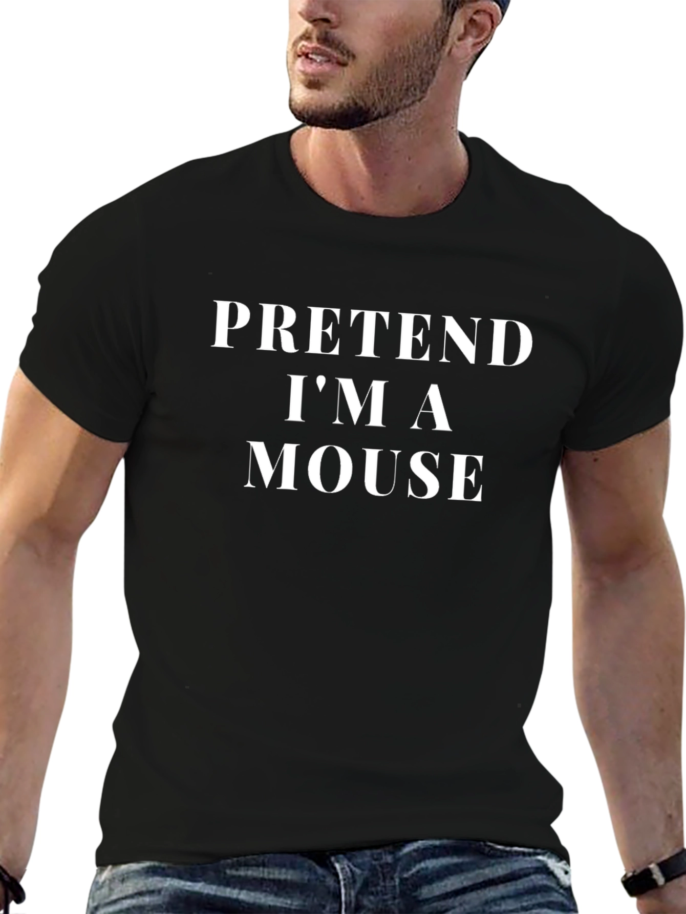 Pretend Im a Mouse T-Shirt Funny Costume Tee
