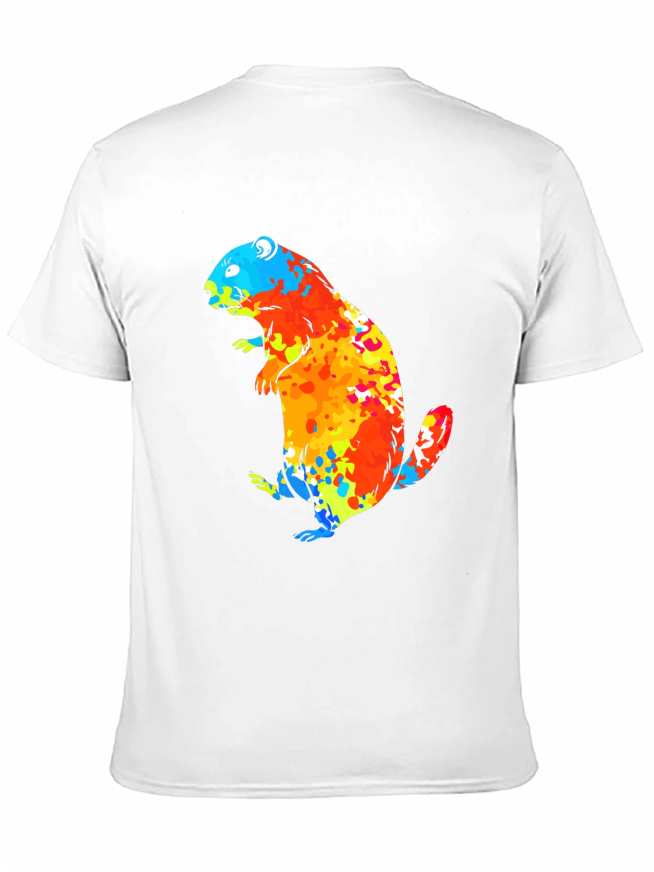 Vibrant Groundhog Graphic T-Shirt