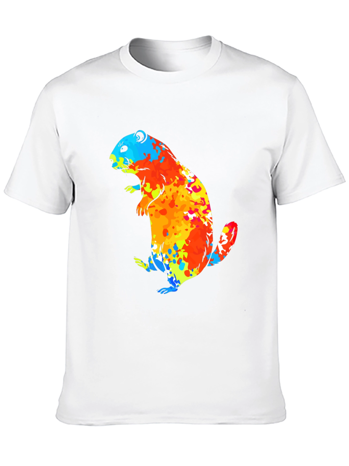 Vibrant Groundhog Graphic T-Shirt