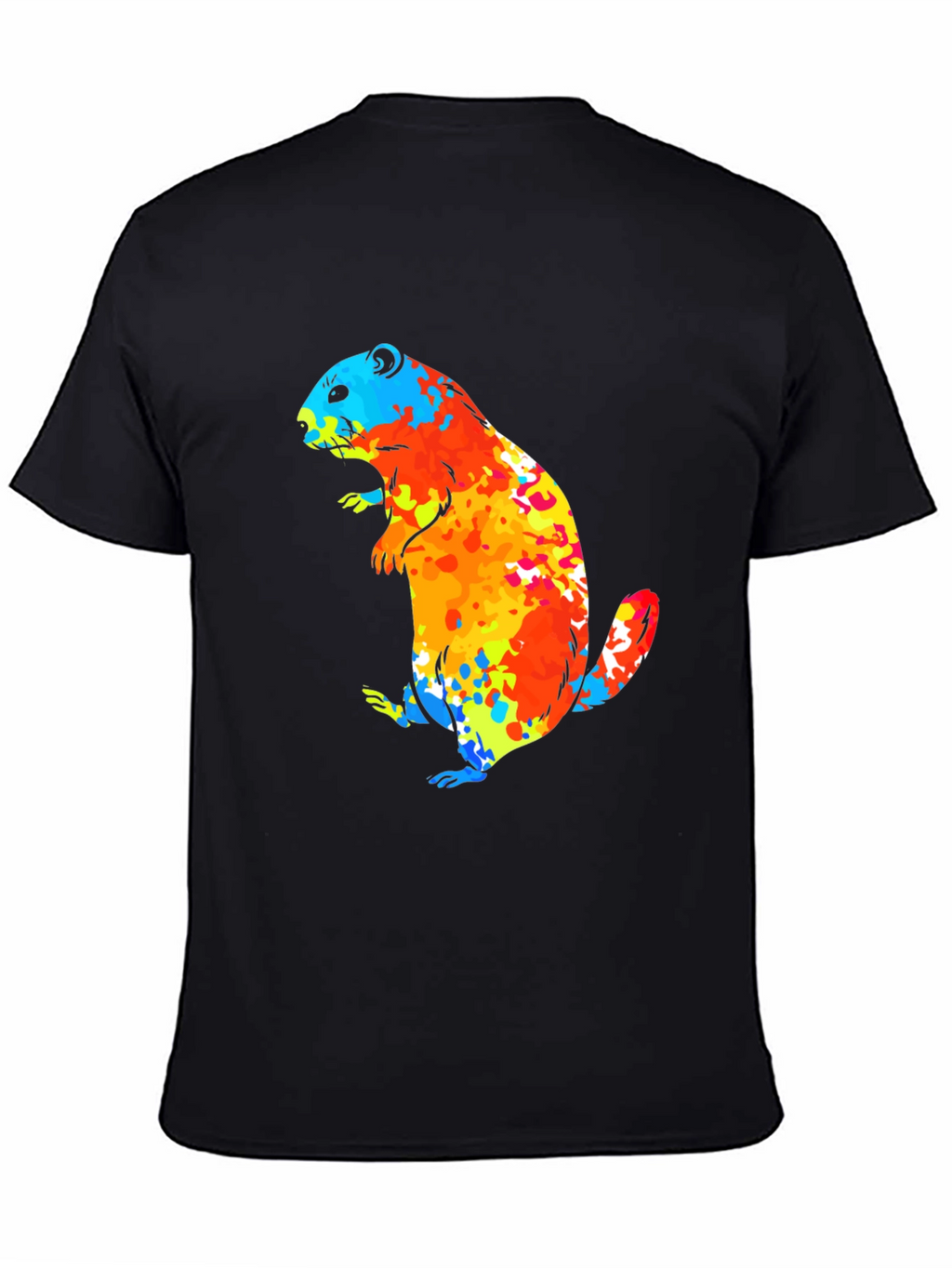 Vibrant Groundhog Graphic T-Shirt
