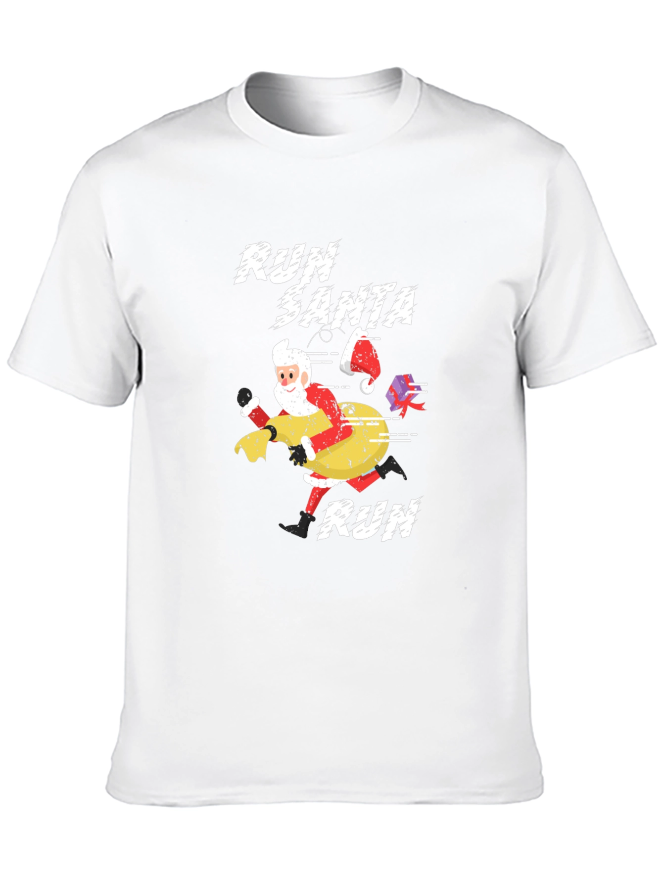Run Santa Run T-Shirt - Holiday Graphic Tee