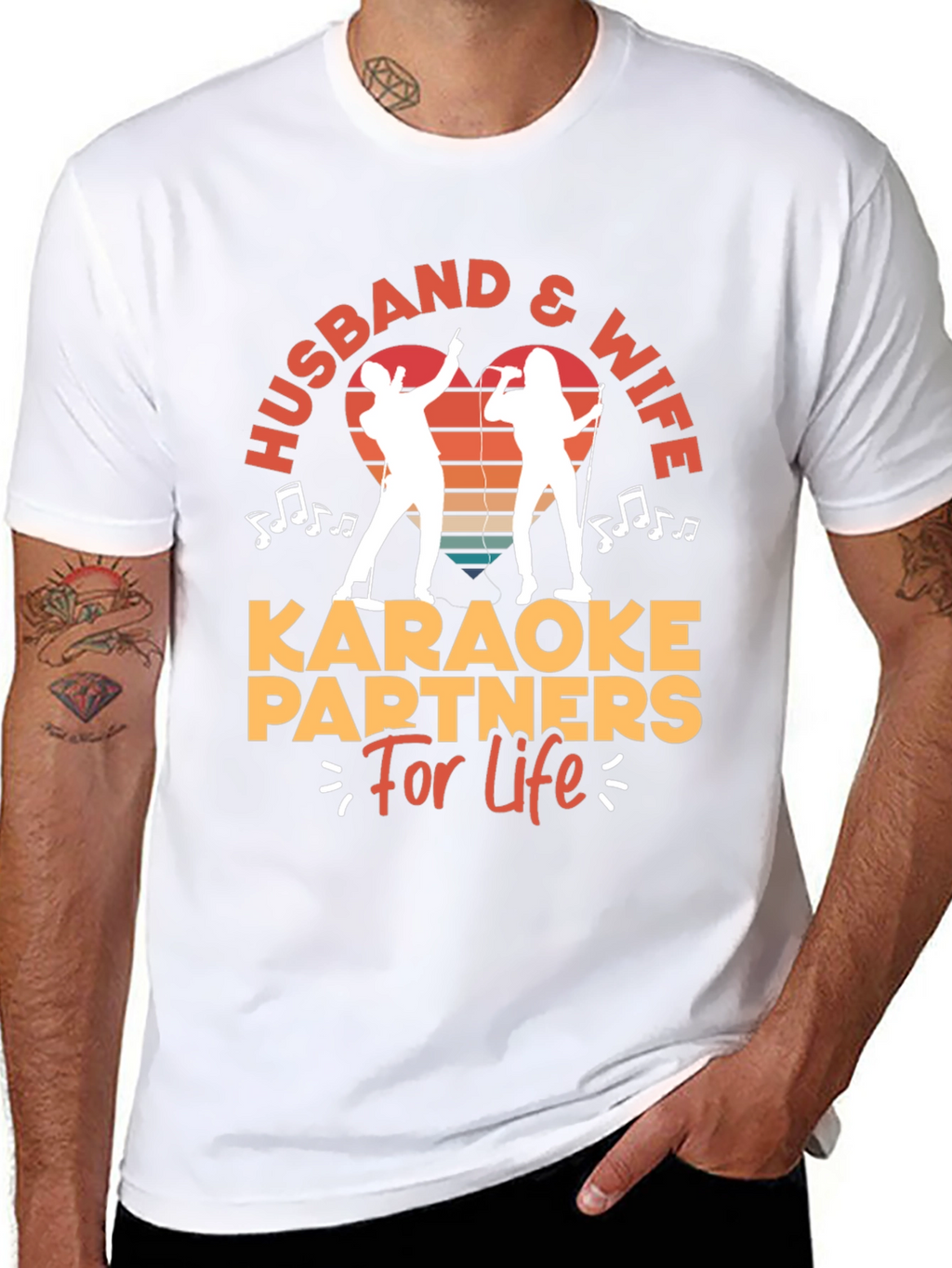 Husband & Wife Karaoke Partners T-Shirt