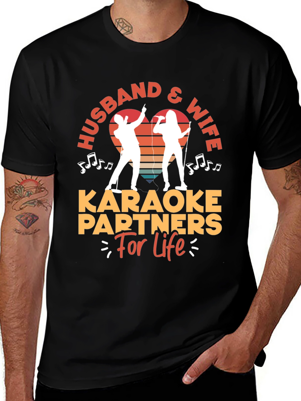 Husband & Wife Karaoke Partners T-Shirt
