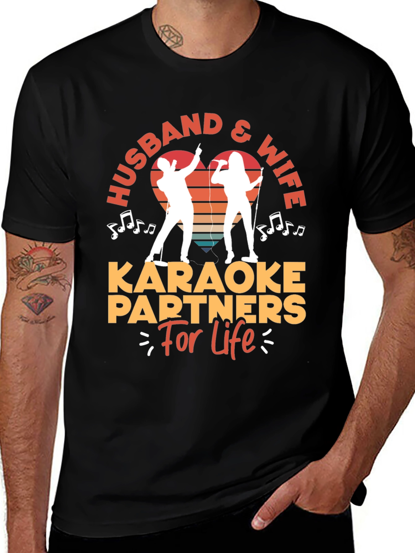 Husband & Wife Karaoke Partners T-Shirt