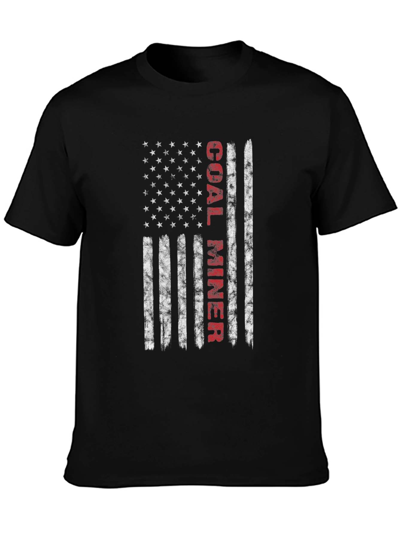 Coal Miner Flag Graphic Tee - Patriotic T-Shirt