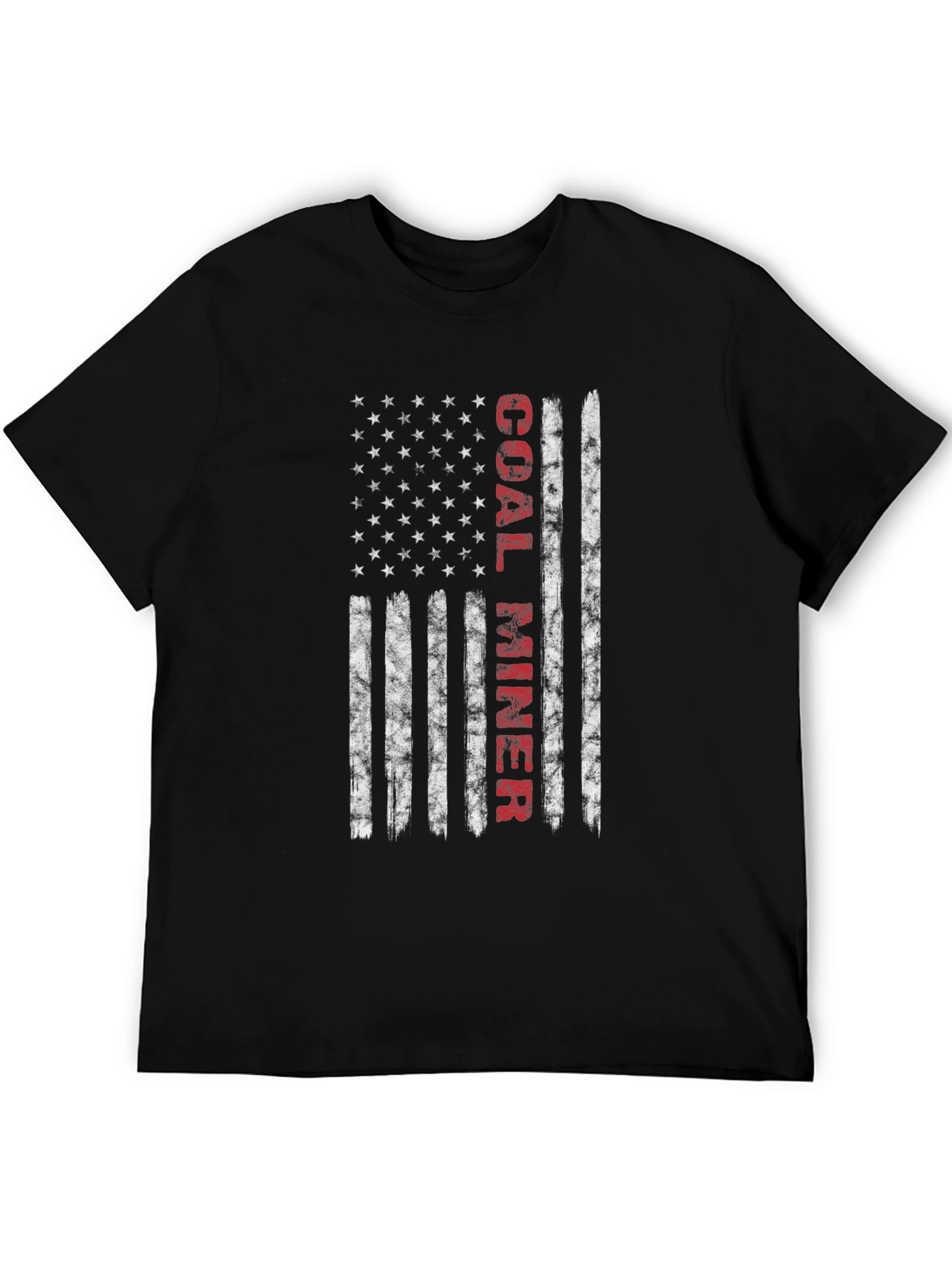 Coal Miner Flag Graphic Tee - Patriotic T-Shirt