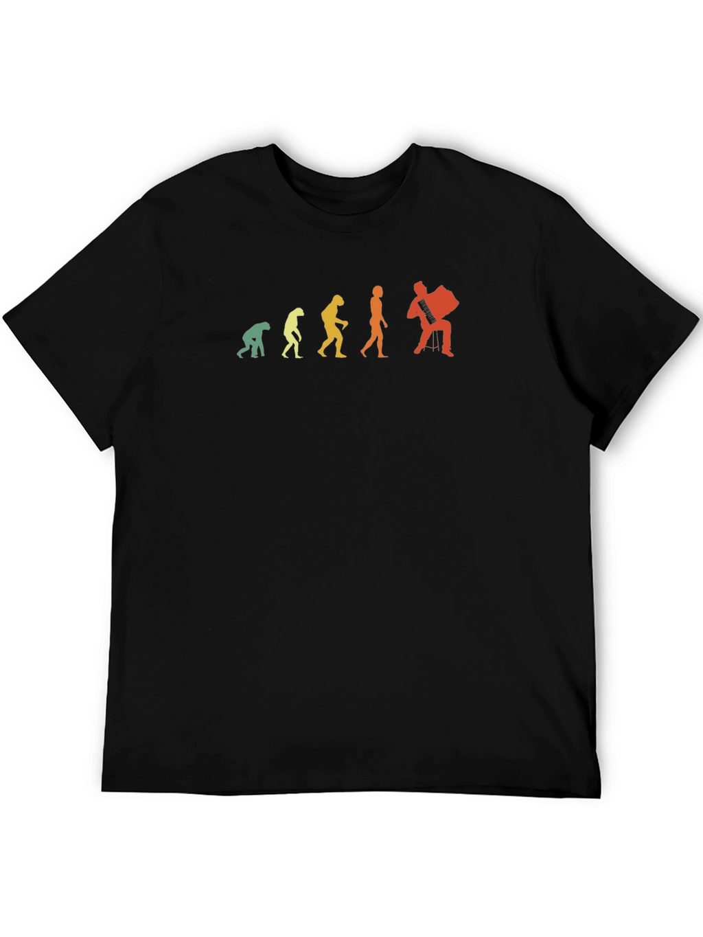 Accordion Player Evolution Graphic Tee
