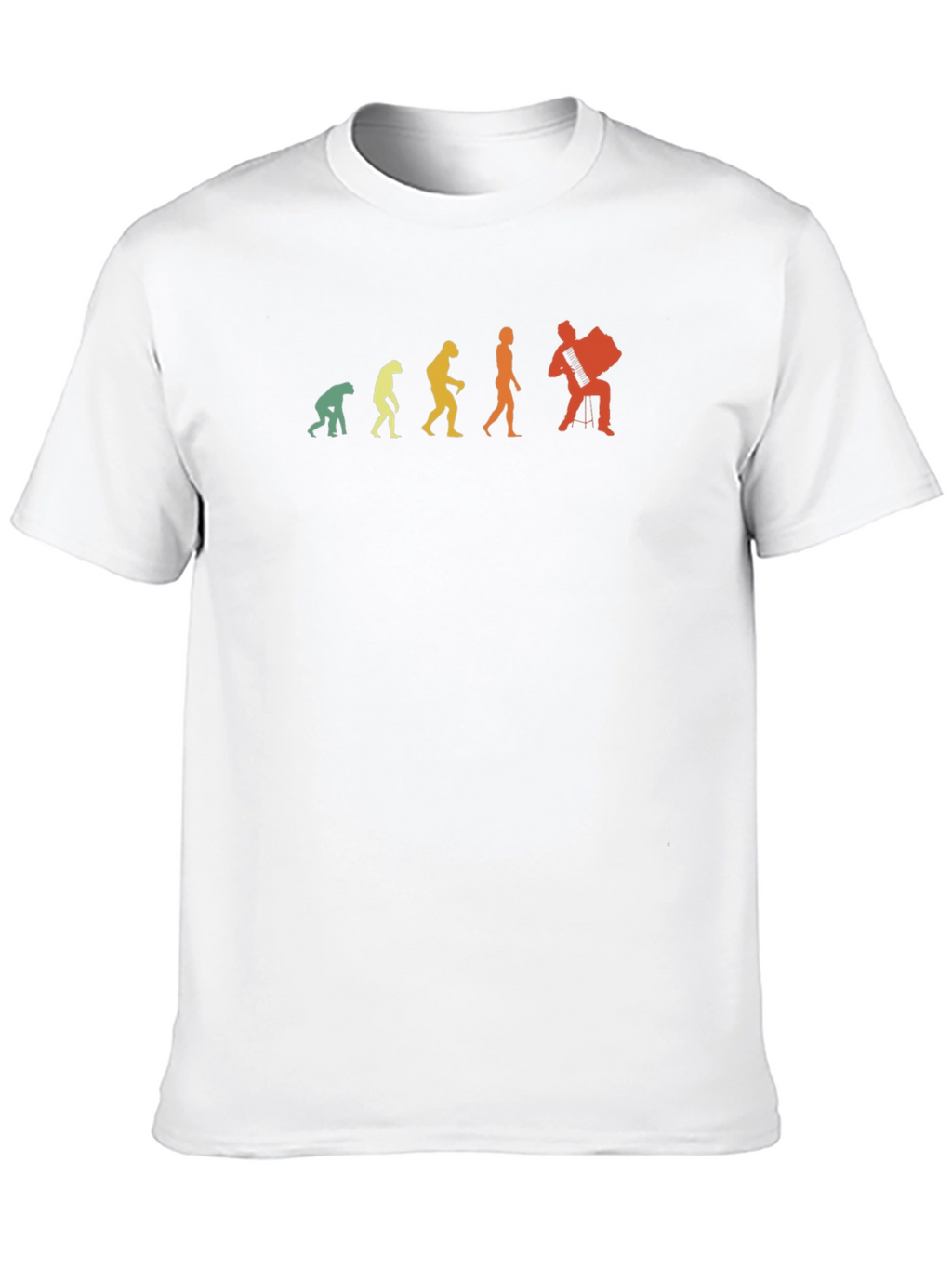 Accordion Player Evolution Graphic Tee