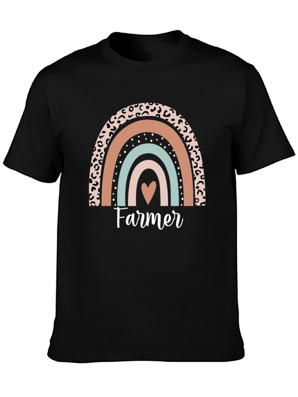 Farmer Heart Rainbow Graphic Tee