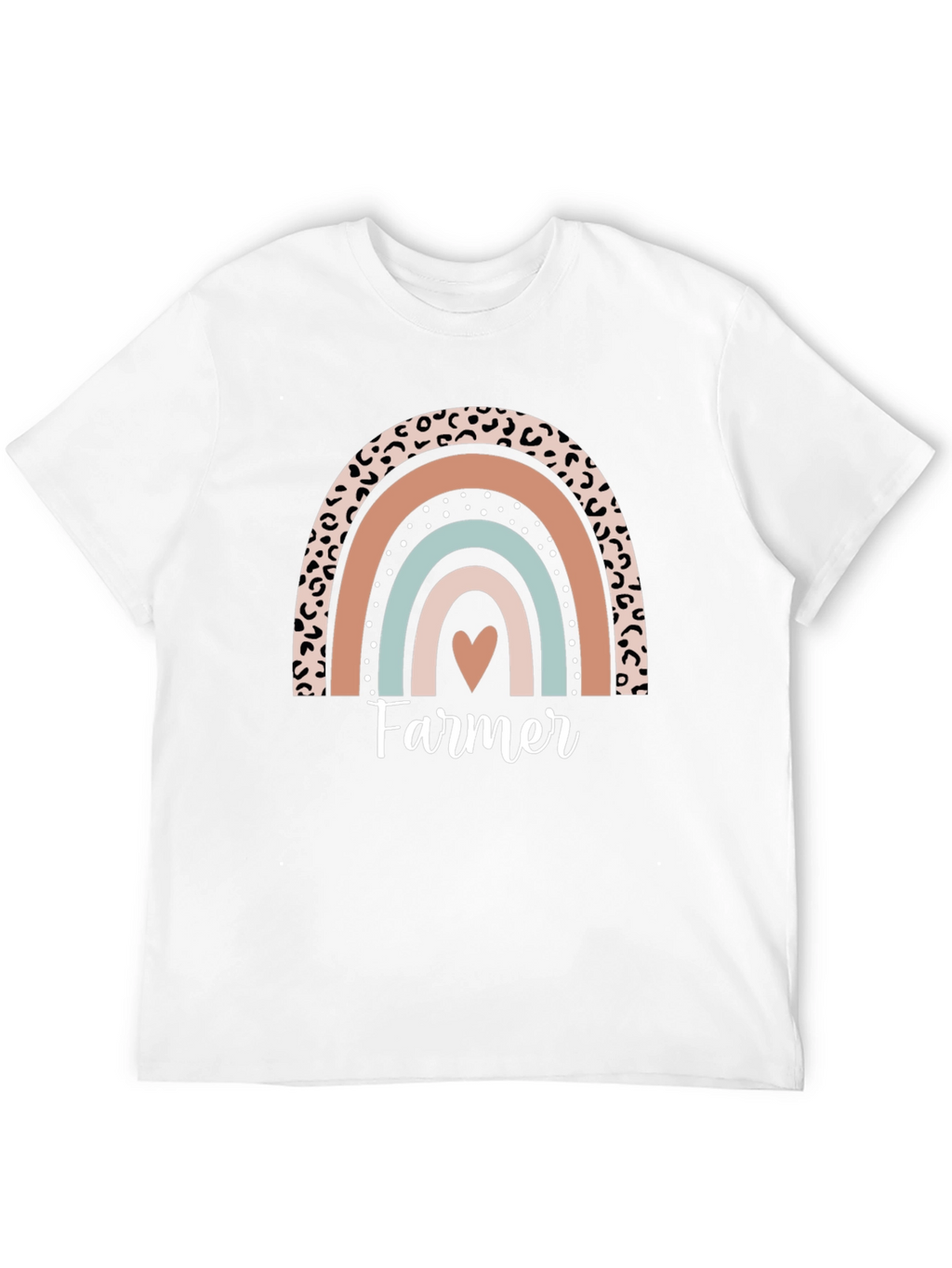Farmer Heart Rainbow Graphic Tee