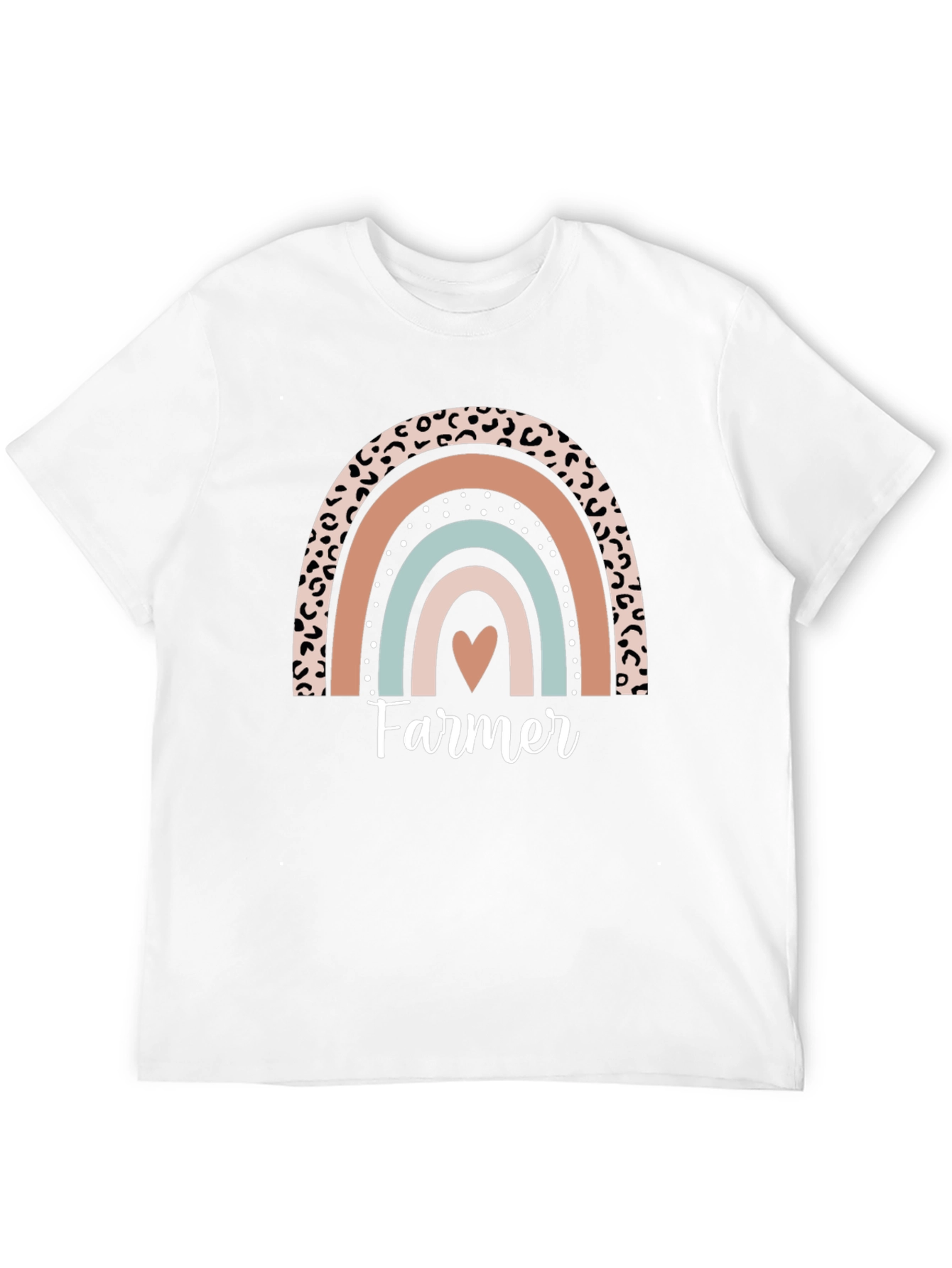 Farmer Heart Rainbow Graphic Tee