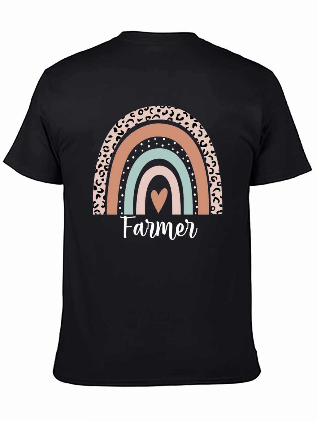 Farmer Heart Rainbow Graphic Tee