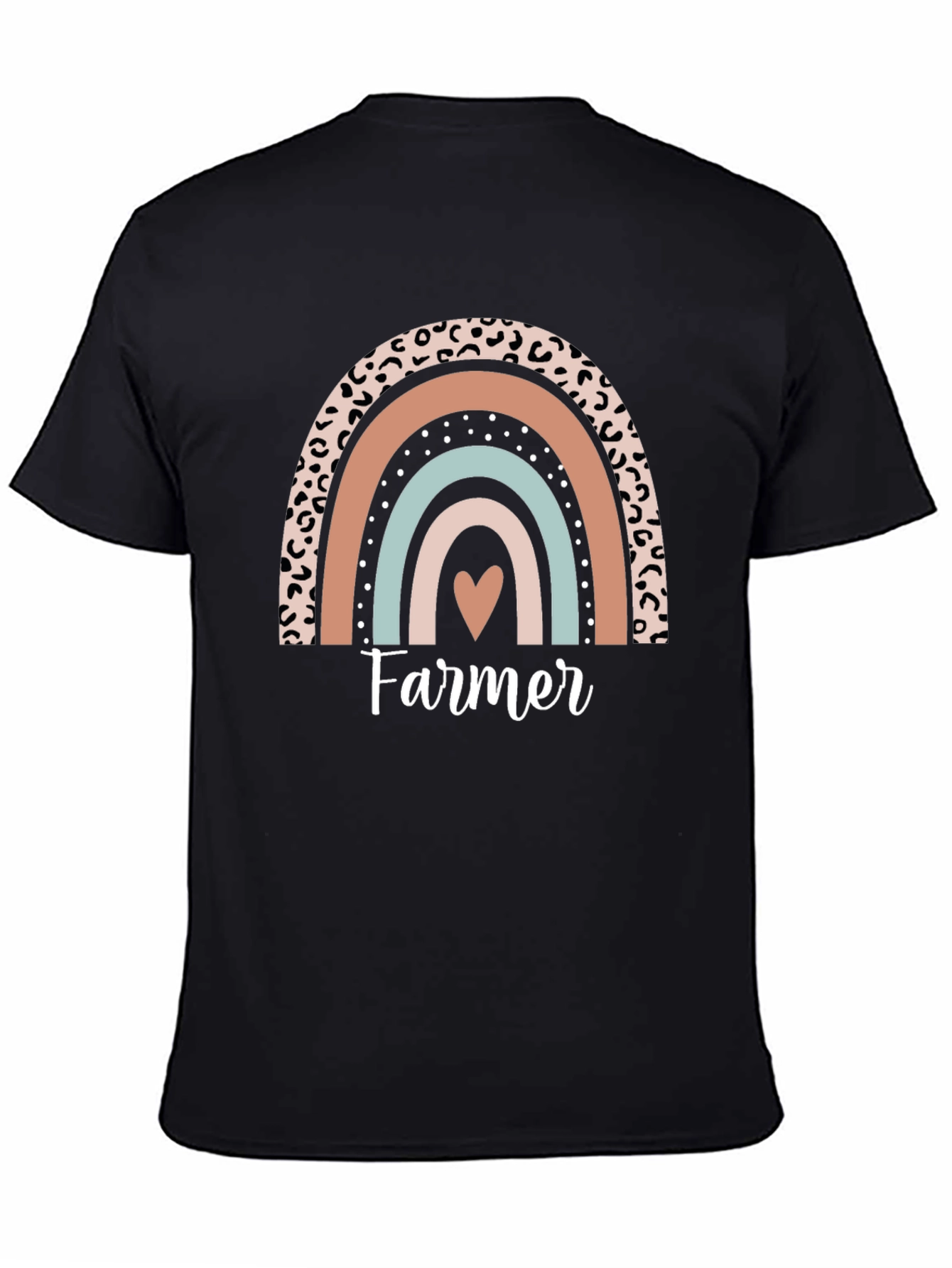 Farmer Heart Rainbow Graphic Tee