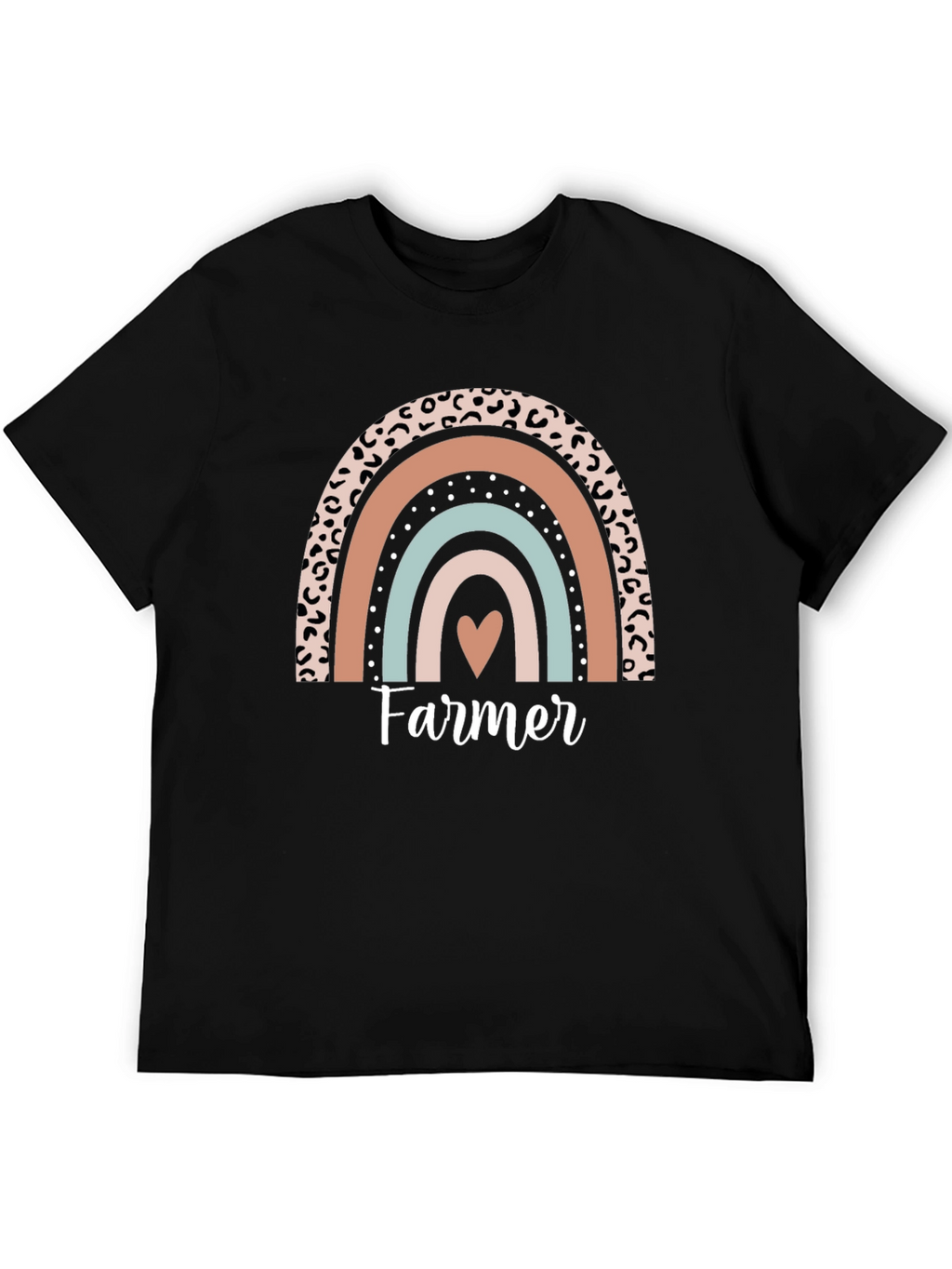 Farmer Heart Rainbow Graphic Tee