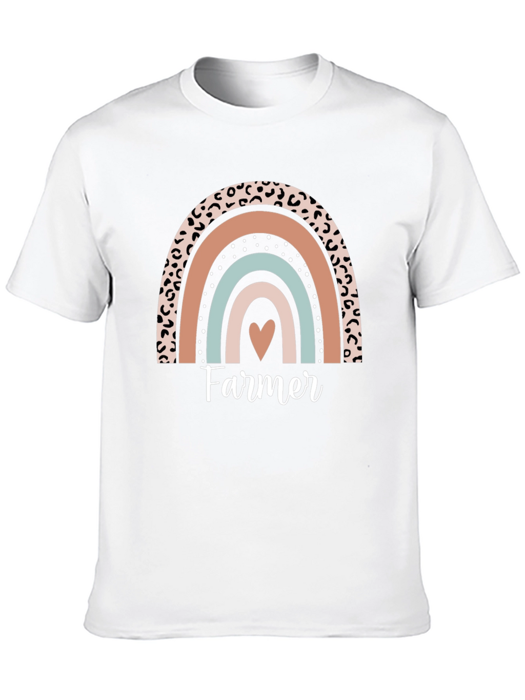 Farmer Heart Rainbow Graphic Tee