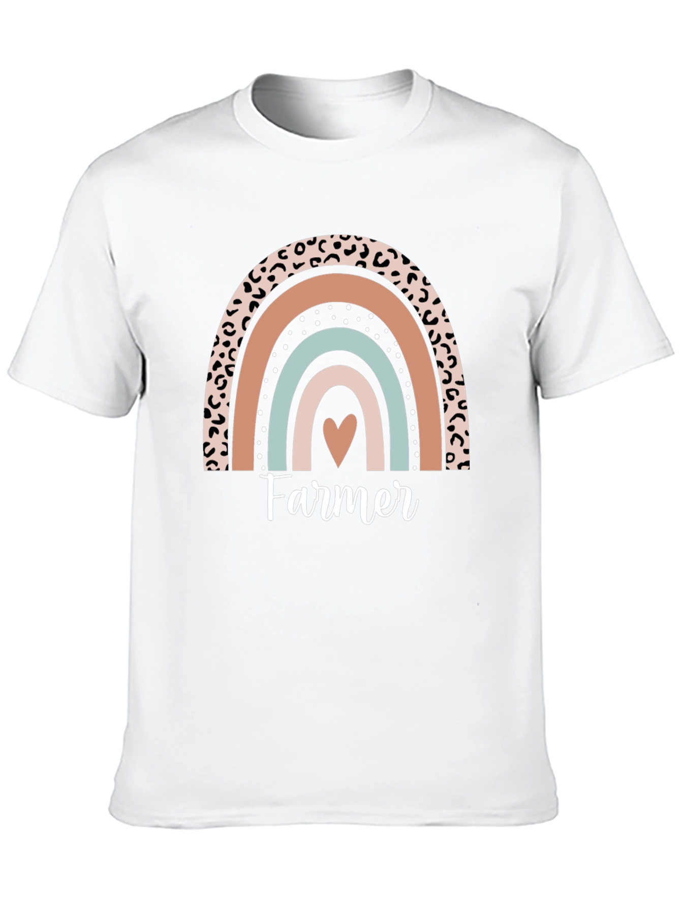Farmer Heart Rainbow Graphic Tee