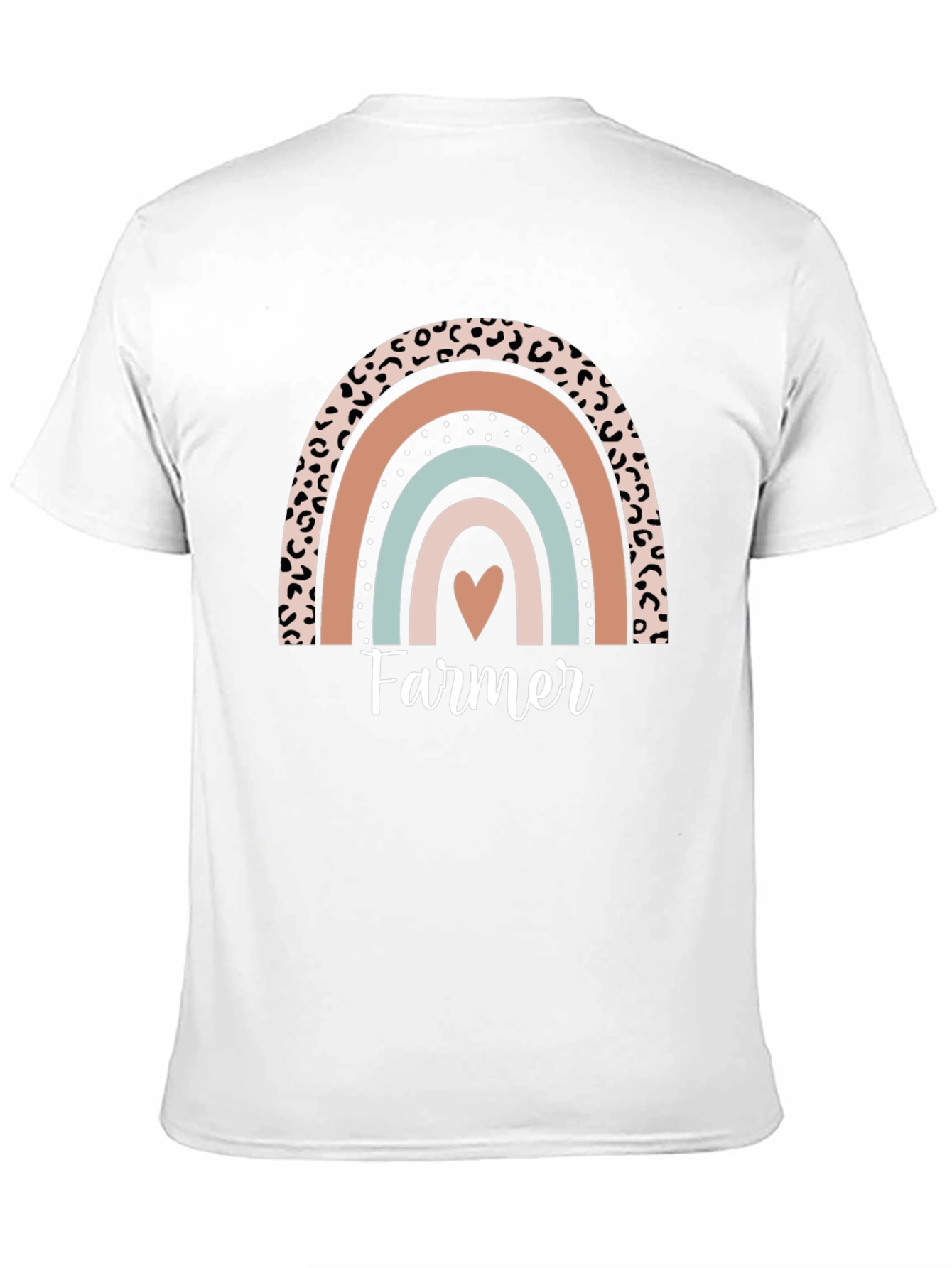 Farmer Heart Rainbow Graphic Tee