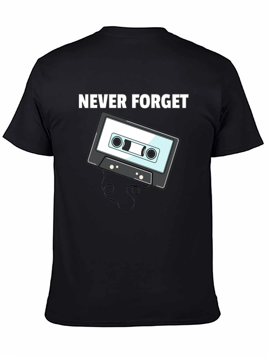 Retro Cassette Tape T-Shirt - Never Forget