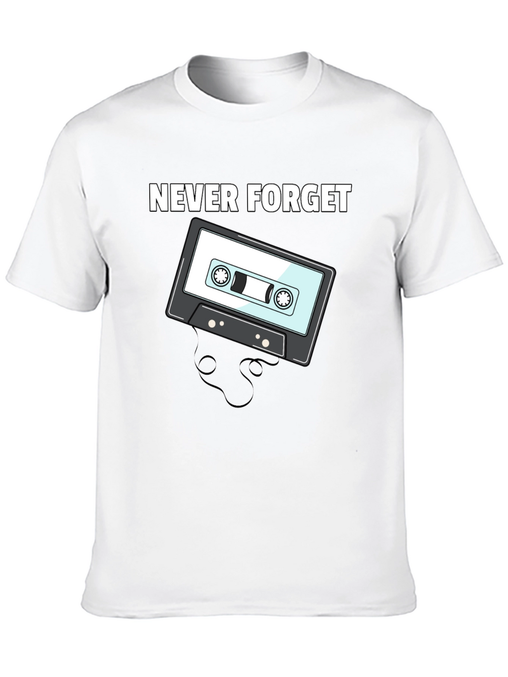 Retro Cassette Tape T-Shirt - Never Forget