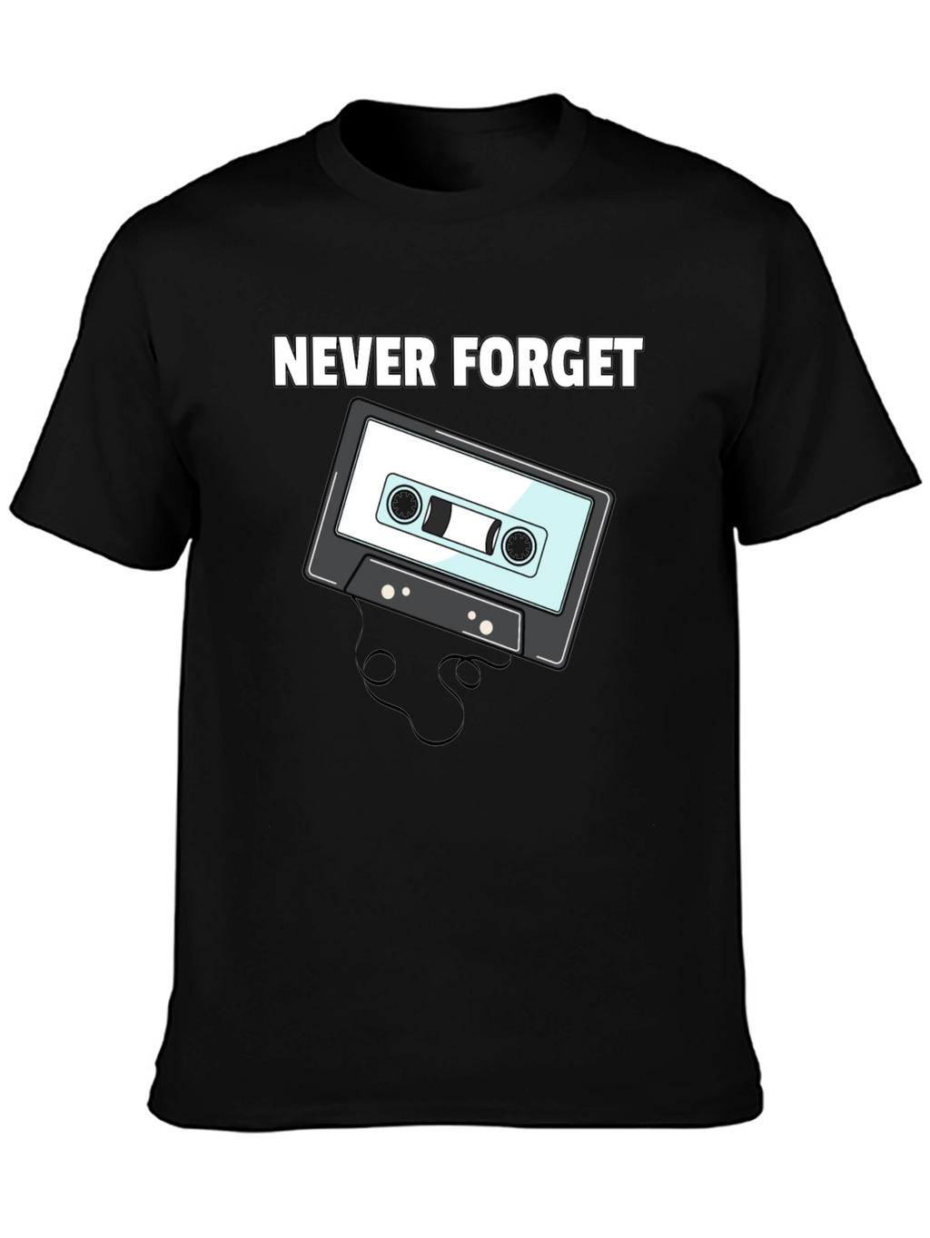 Retro Cassette Tape T-Shirt - Never Forget