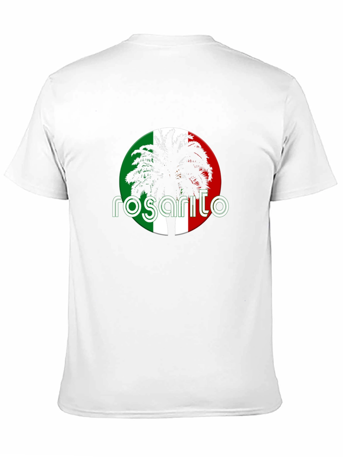 Rosarito Palm Tree T-Shirt - Black Cotton Tee