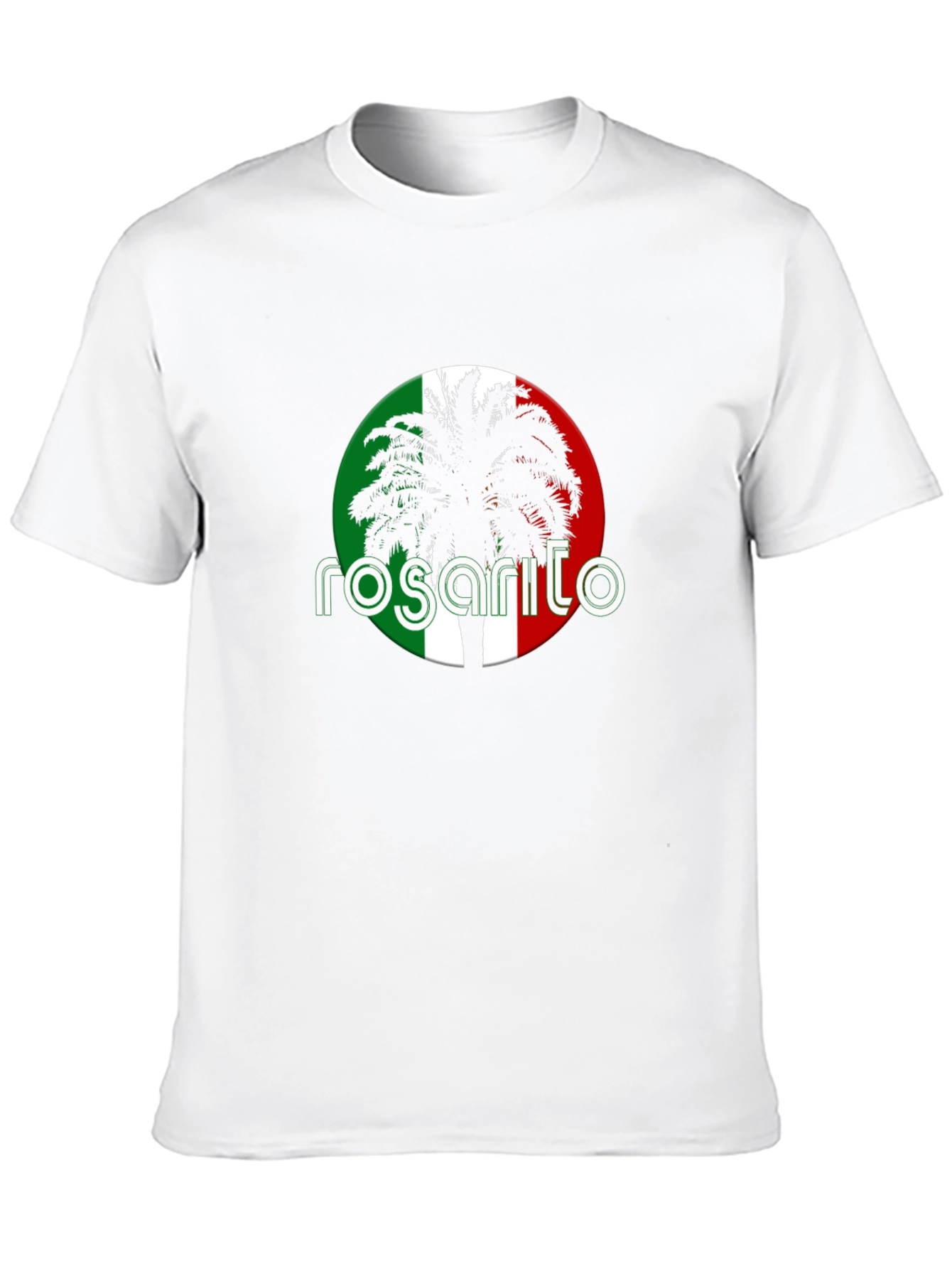 Rosarito Palm Tree T-Shirt - Black Cotton Tee