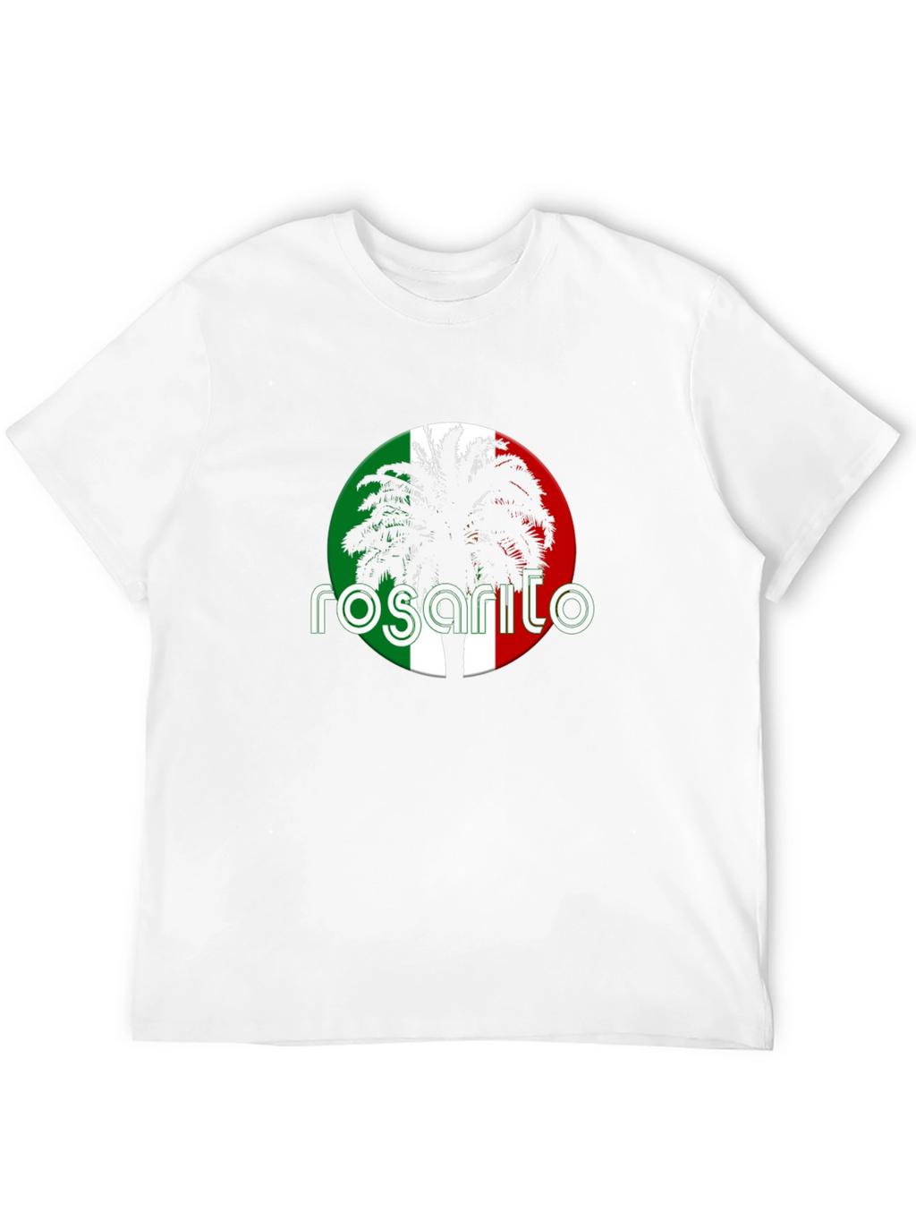 Rosarito Palm Tree T-Shirt - Black Cotton Tee