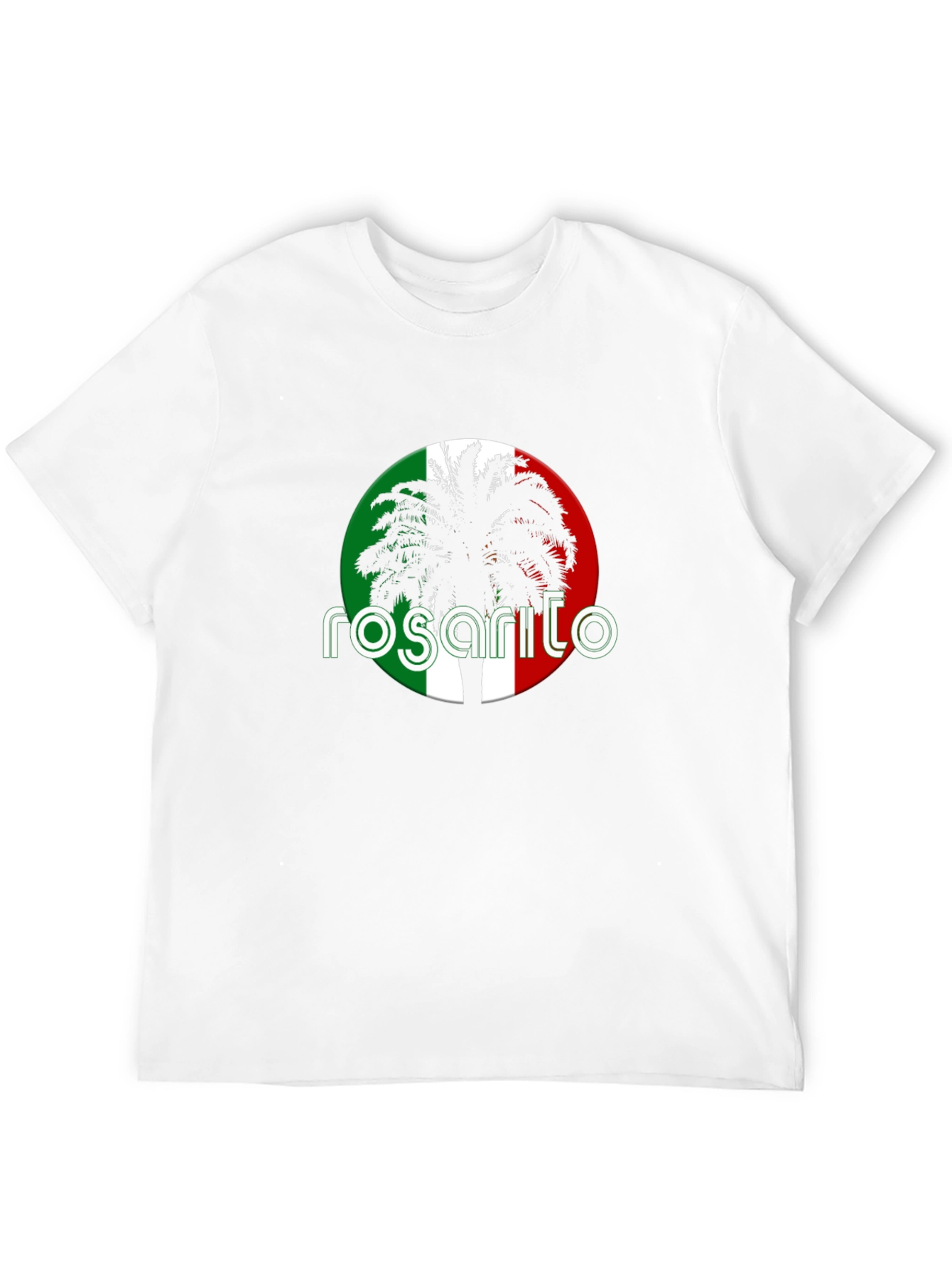 Rosarito Palm Tree T-Shirt - Black Cotton Tee
