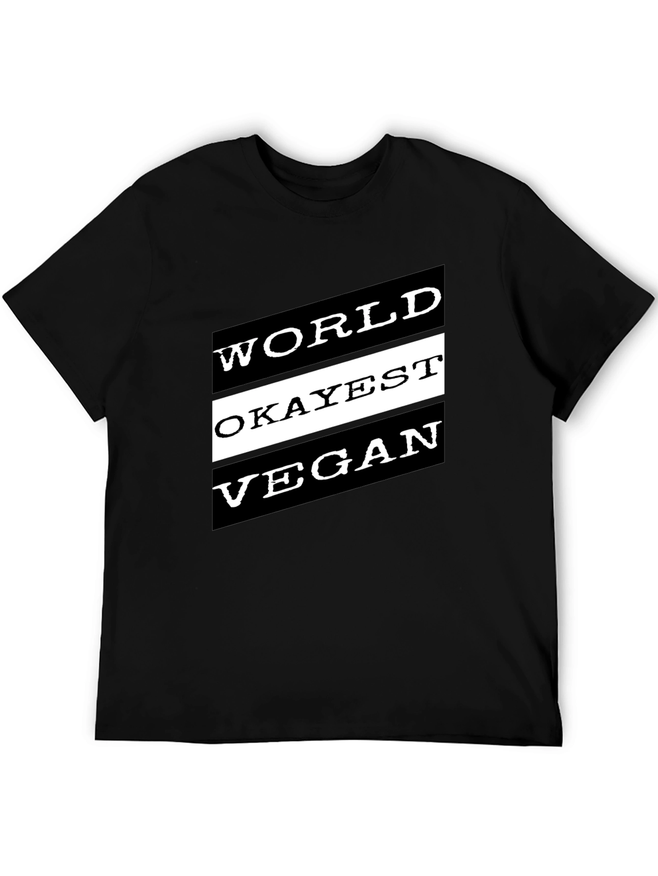 World Okayest Vegan Black T-Shirt
