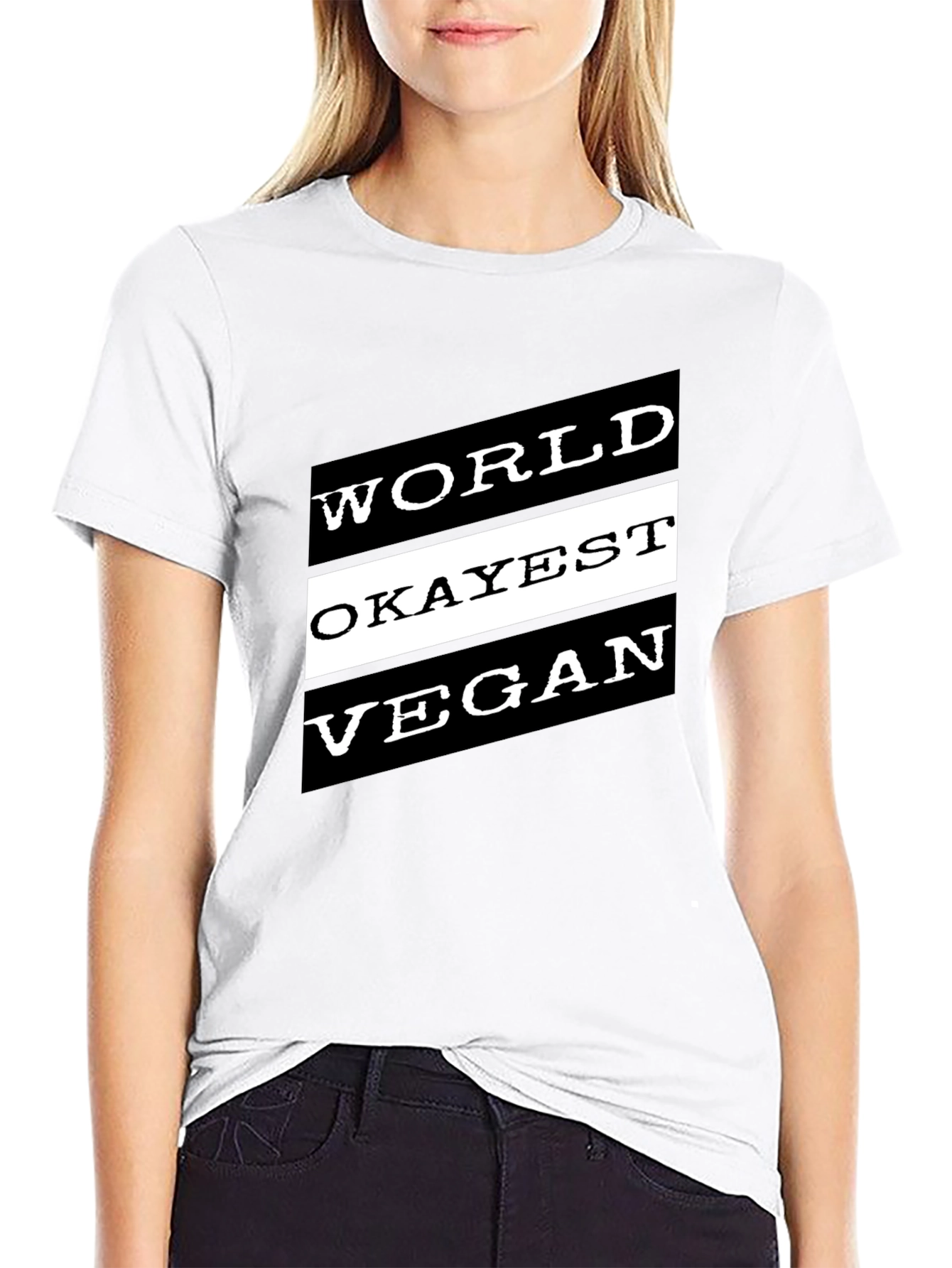 World Okayest Vegan Black T-Shirt