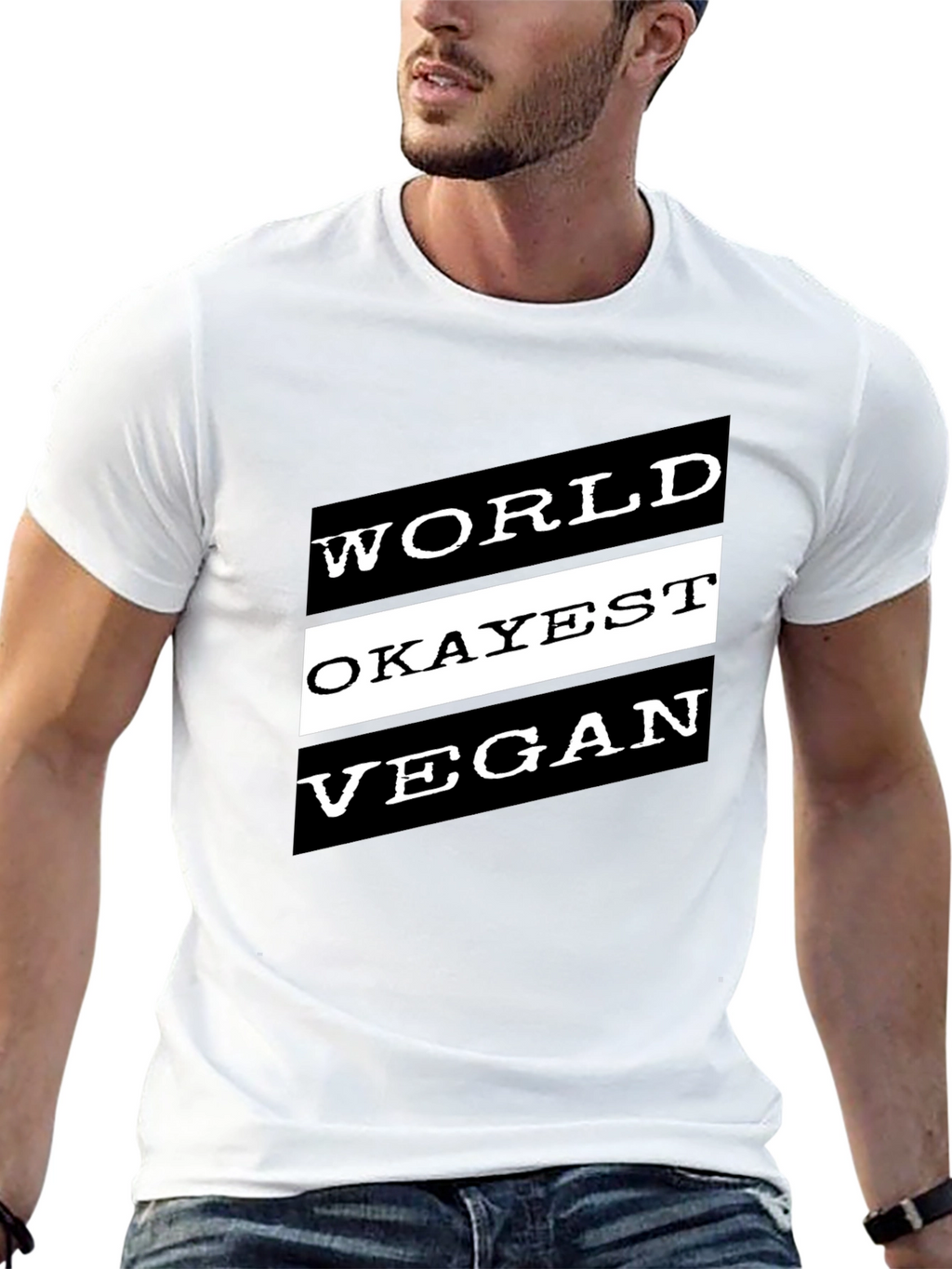 World Okayest Vegan Black T-Shirt