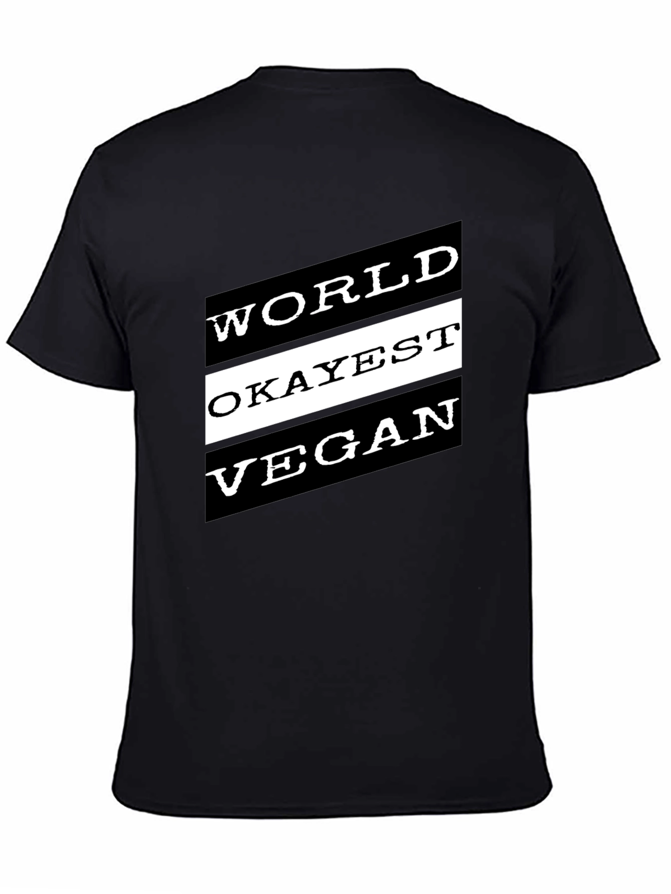 World Okayest Vegan Black T-Shirt