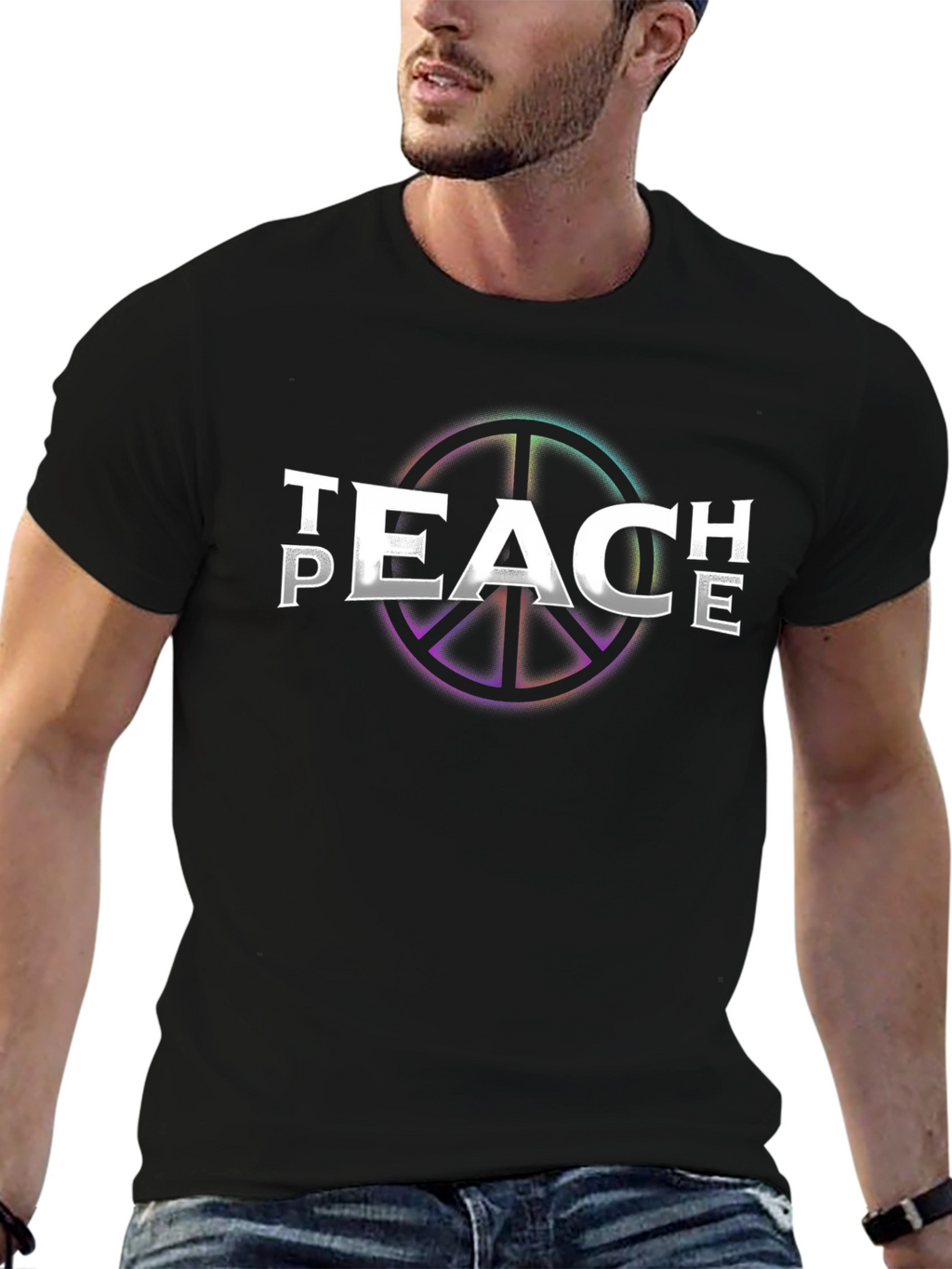 Teach Peace Graphic T-Shirt