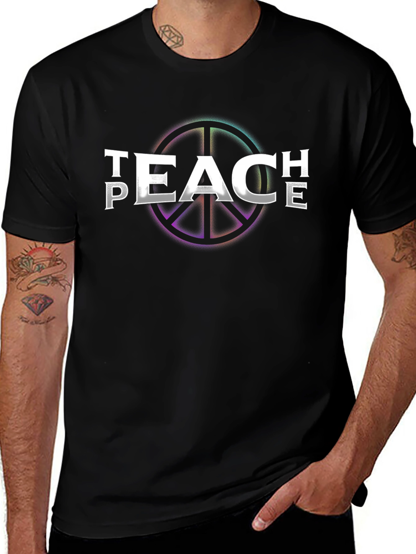 Teach Peace Graphic T-Shirt