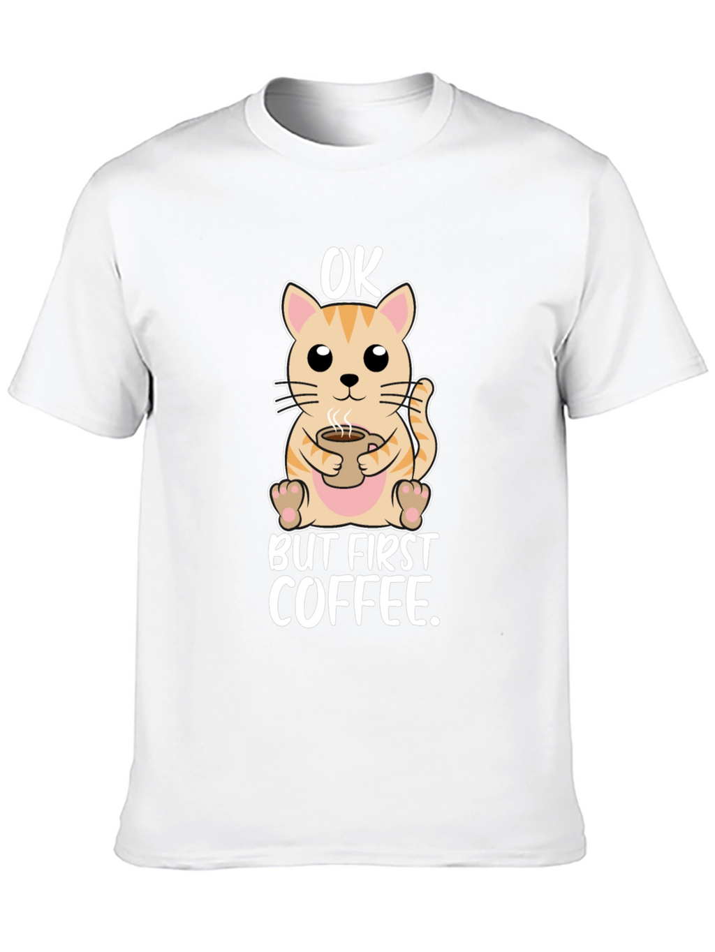 OK But First Coffee Cat T-Shirt